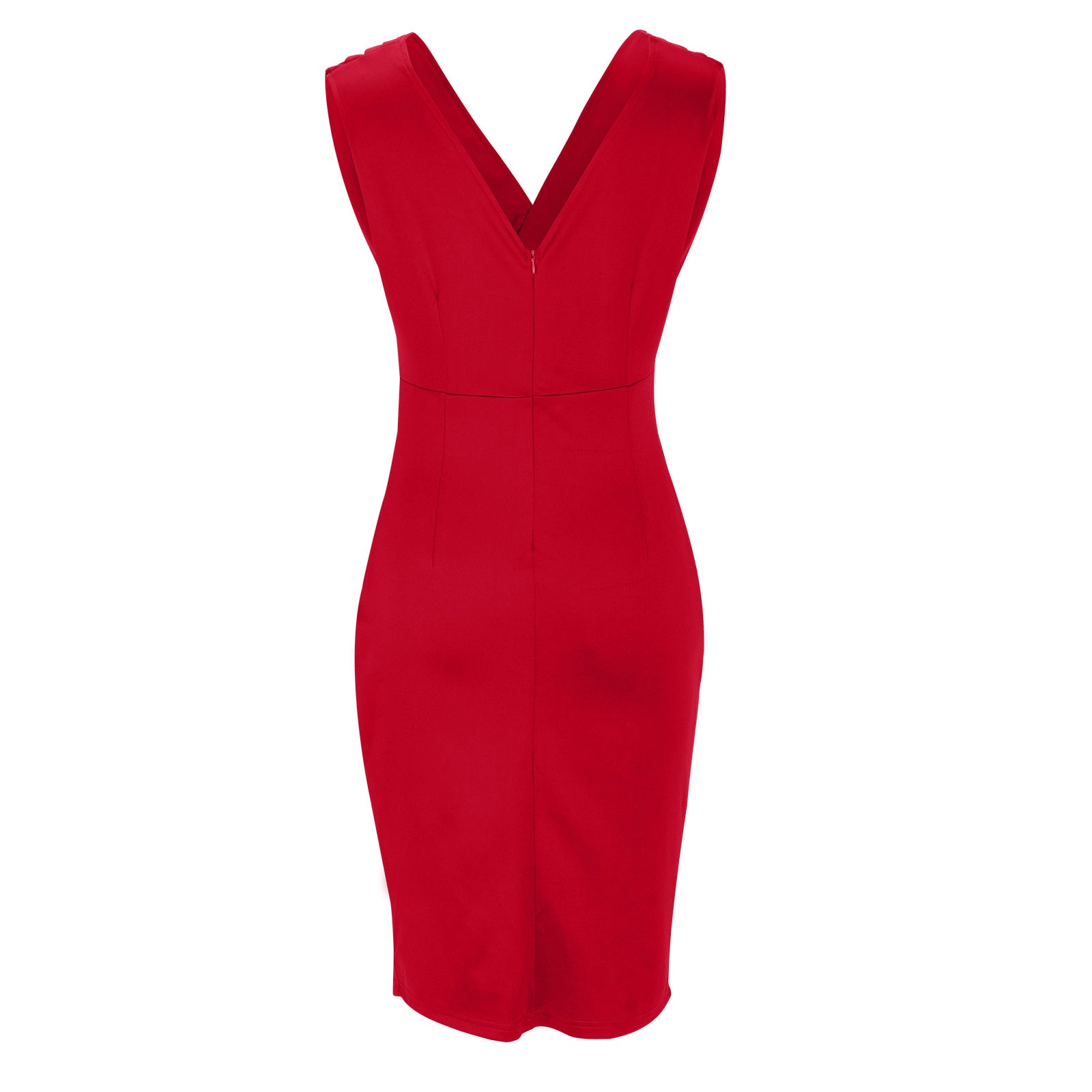 Amara™ | Form-fitting dress with V-neck and slit