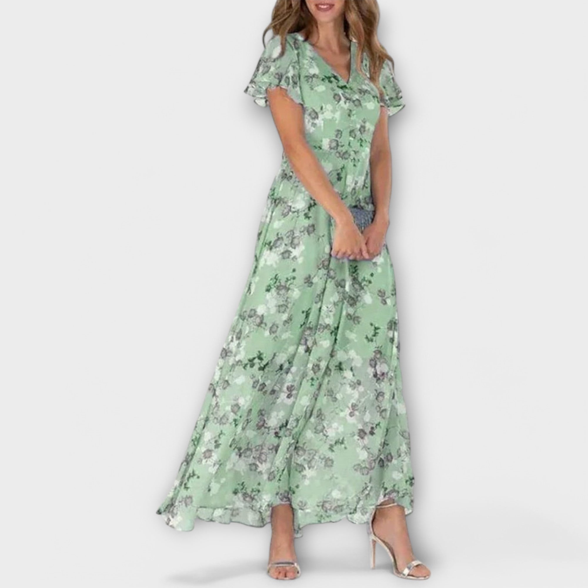Amara™ | Floral Chiffon Dress