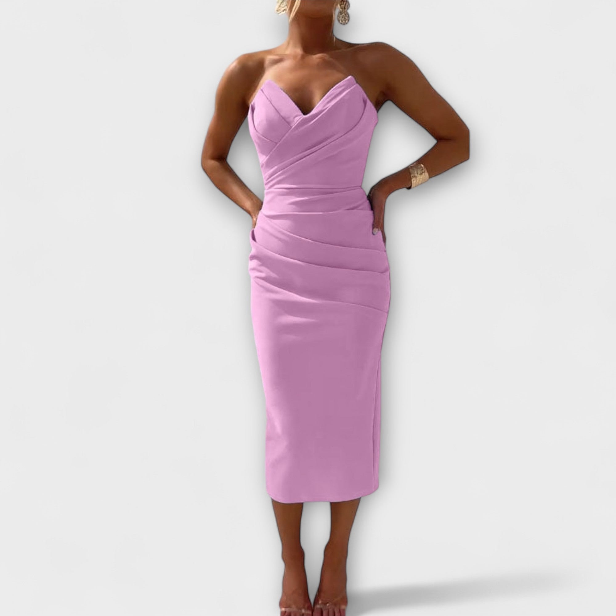 Amara™ | Elegant Strapless Dress