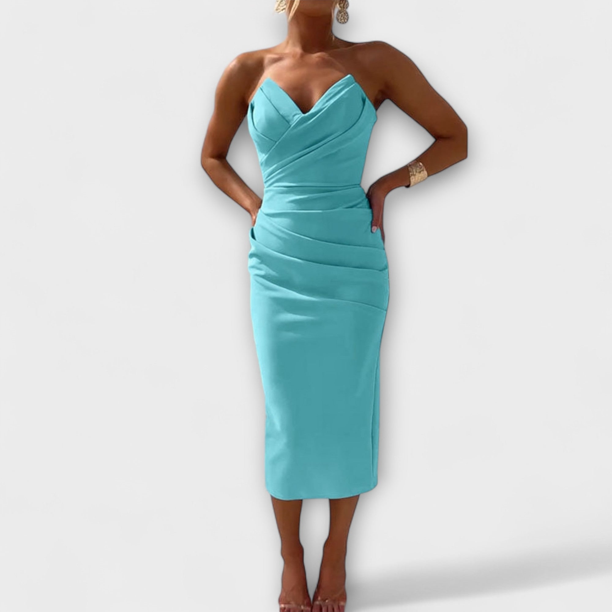 Amara™ | Elegant Strapless Dress