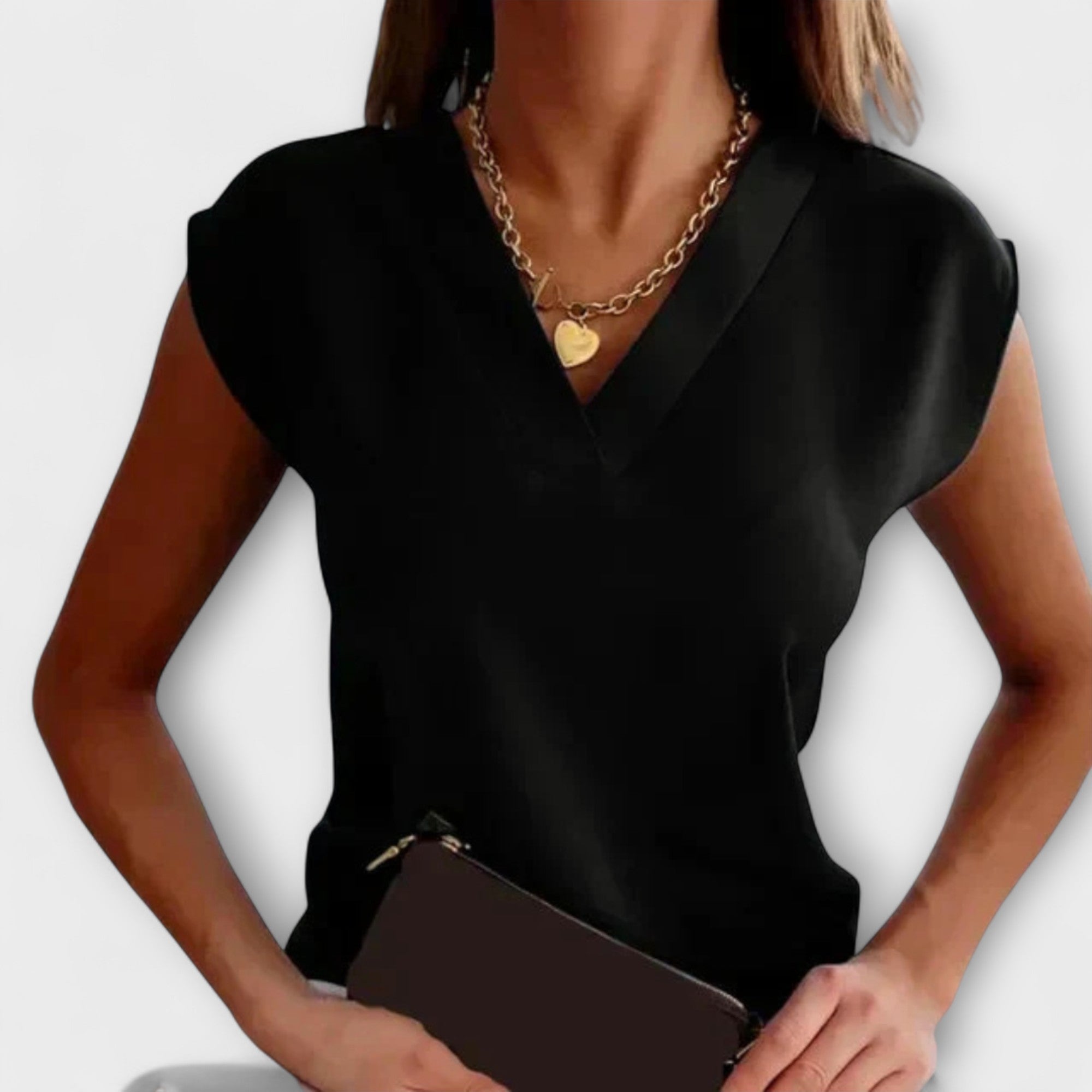 Amara™ | Sleeveless V-Neck Blouse