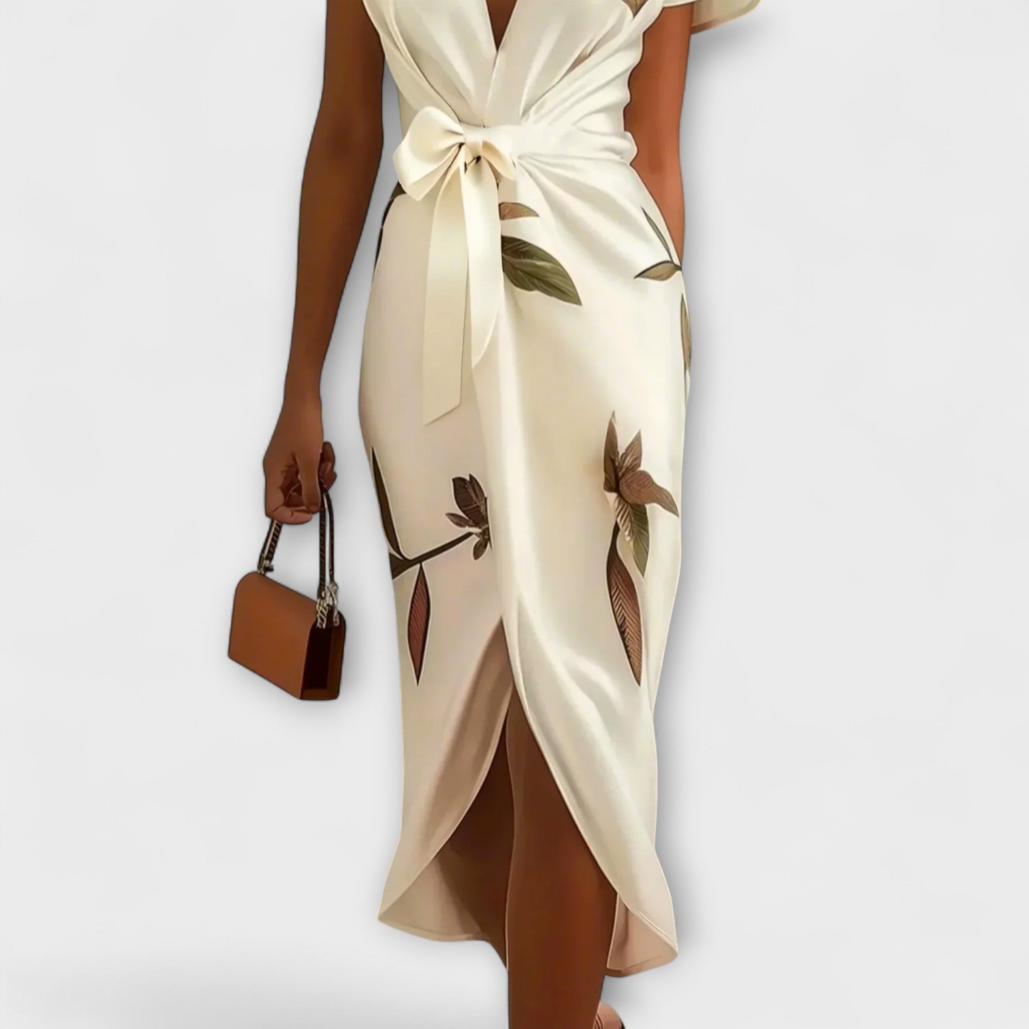 Amara™ | Satin Wrap Dress
