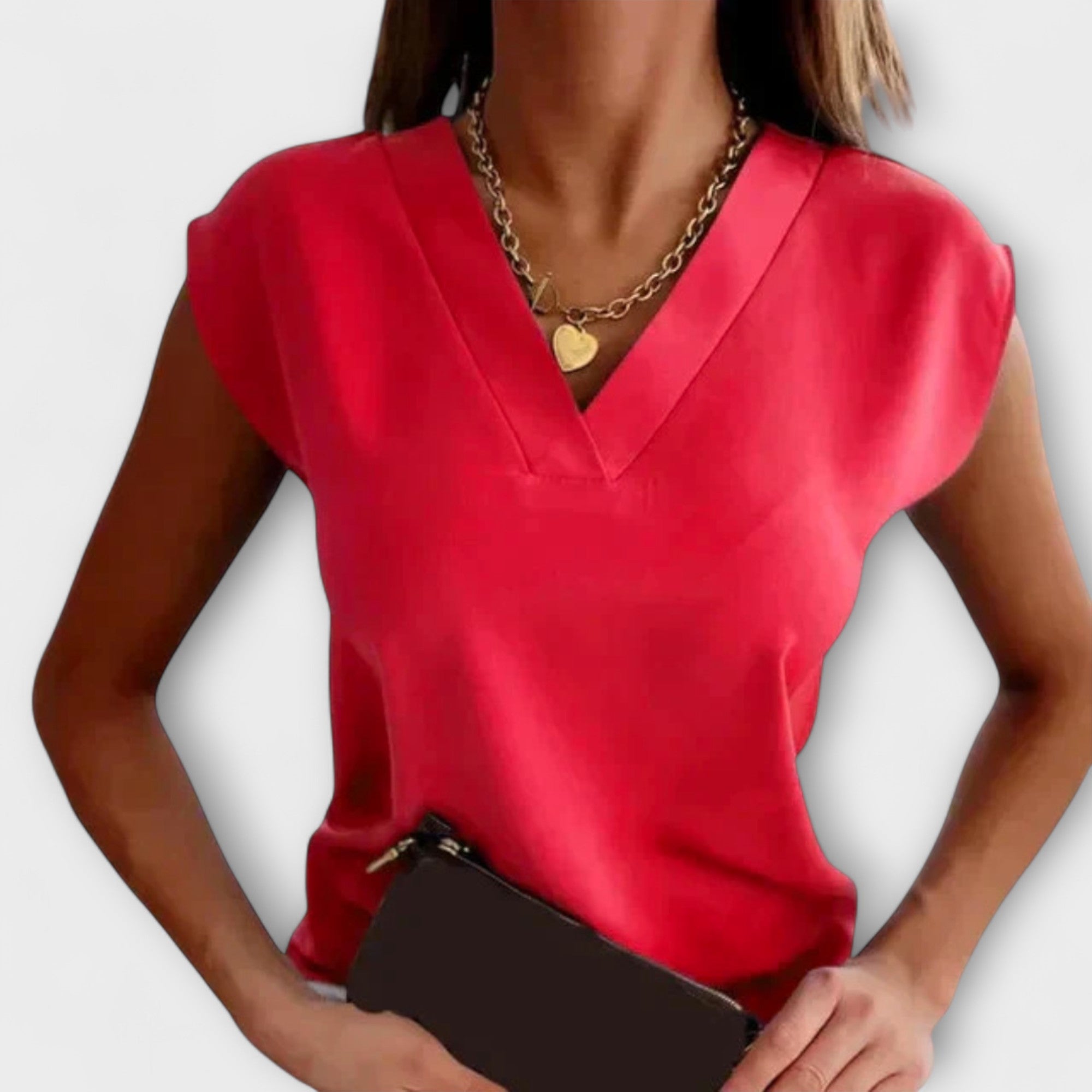 Amara™ | Sleeveless V-Neck Blouse