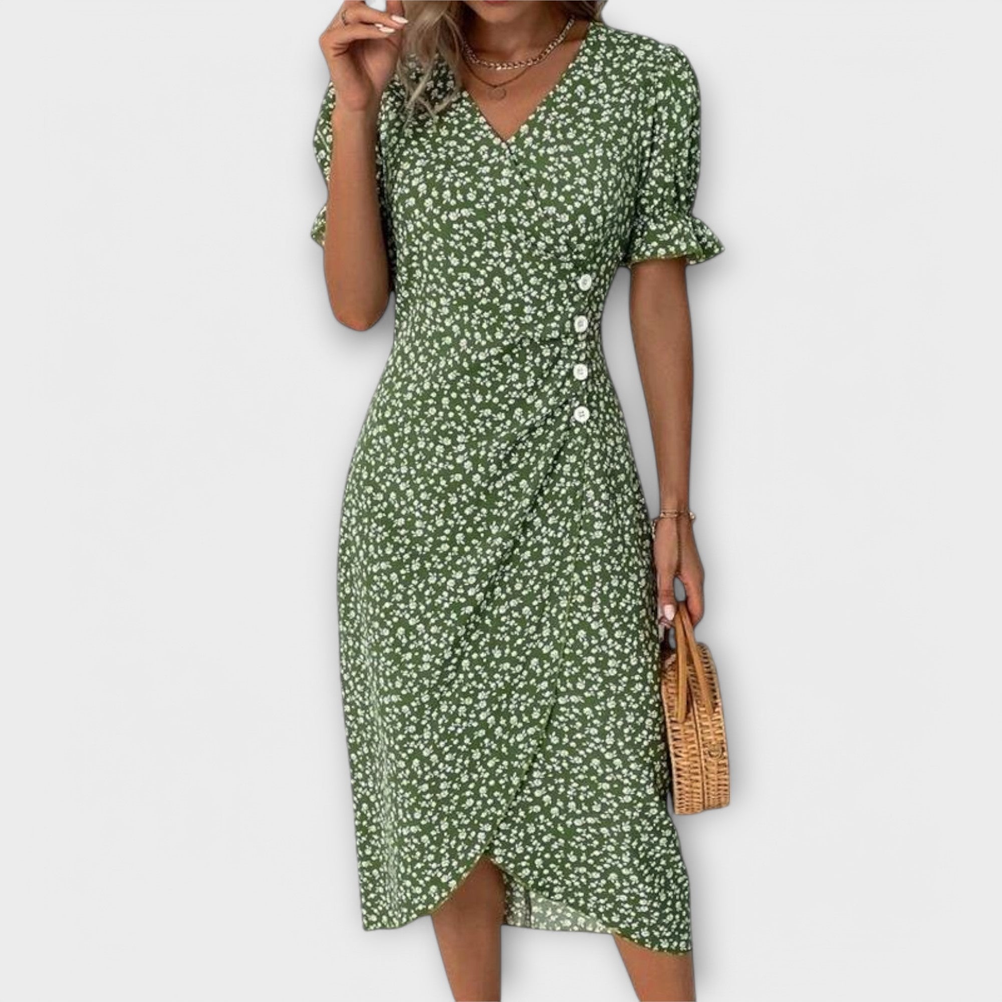 Amara™ | Floral Wrap Dress