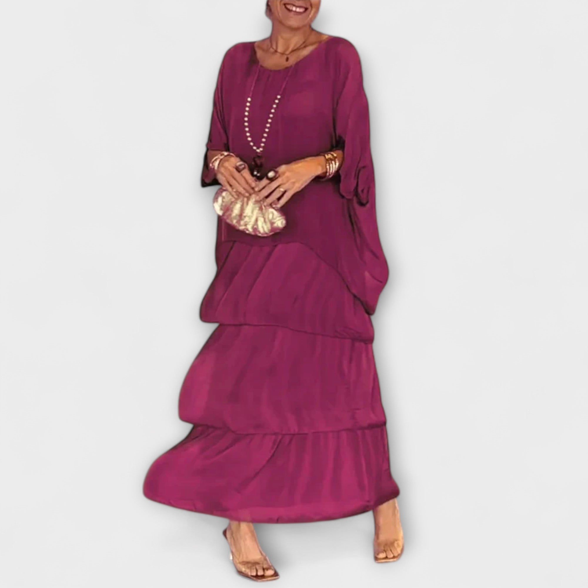 Amara™ | Elegant Chiffon Dress