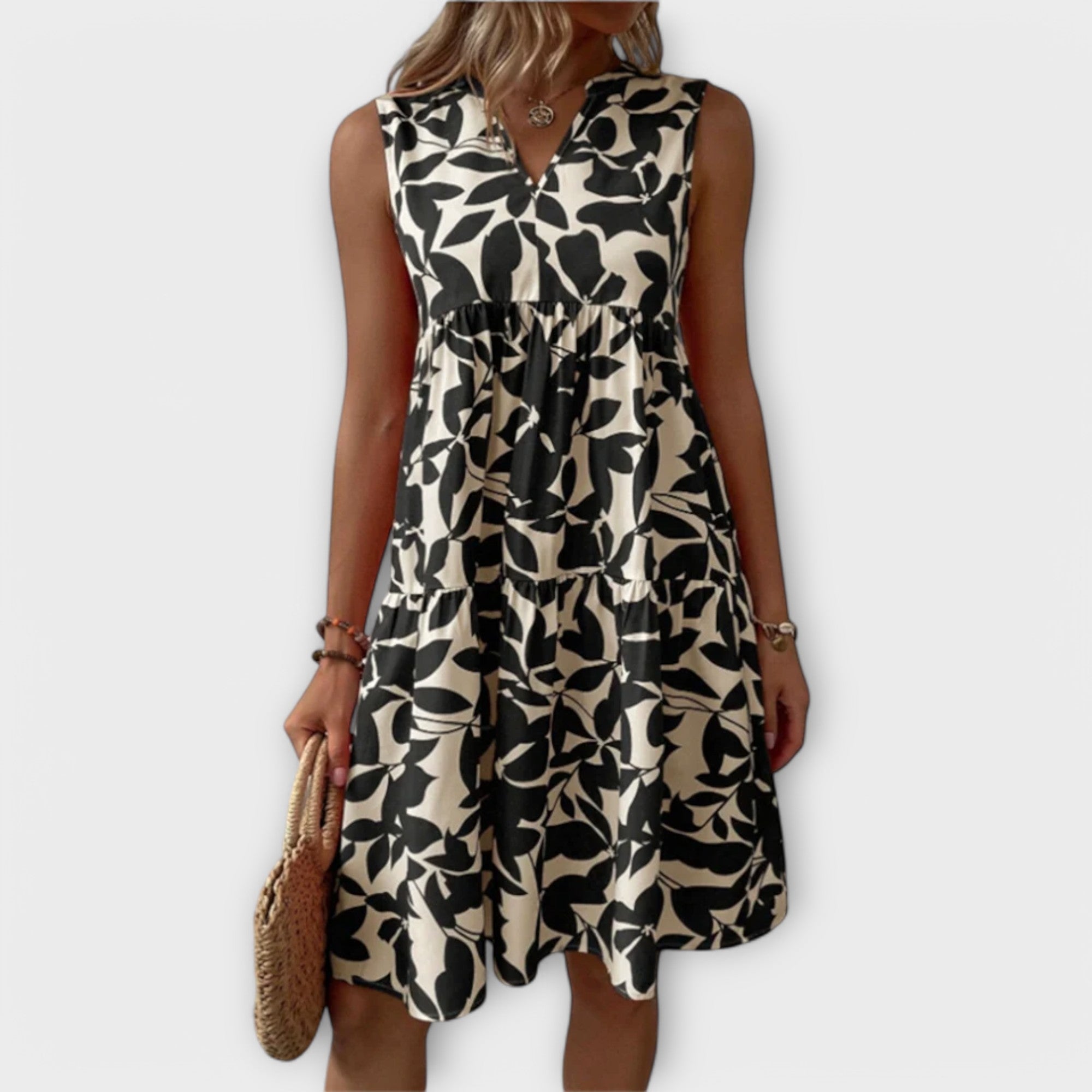 Amara™ | Sleeveless Floral Dress