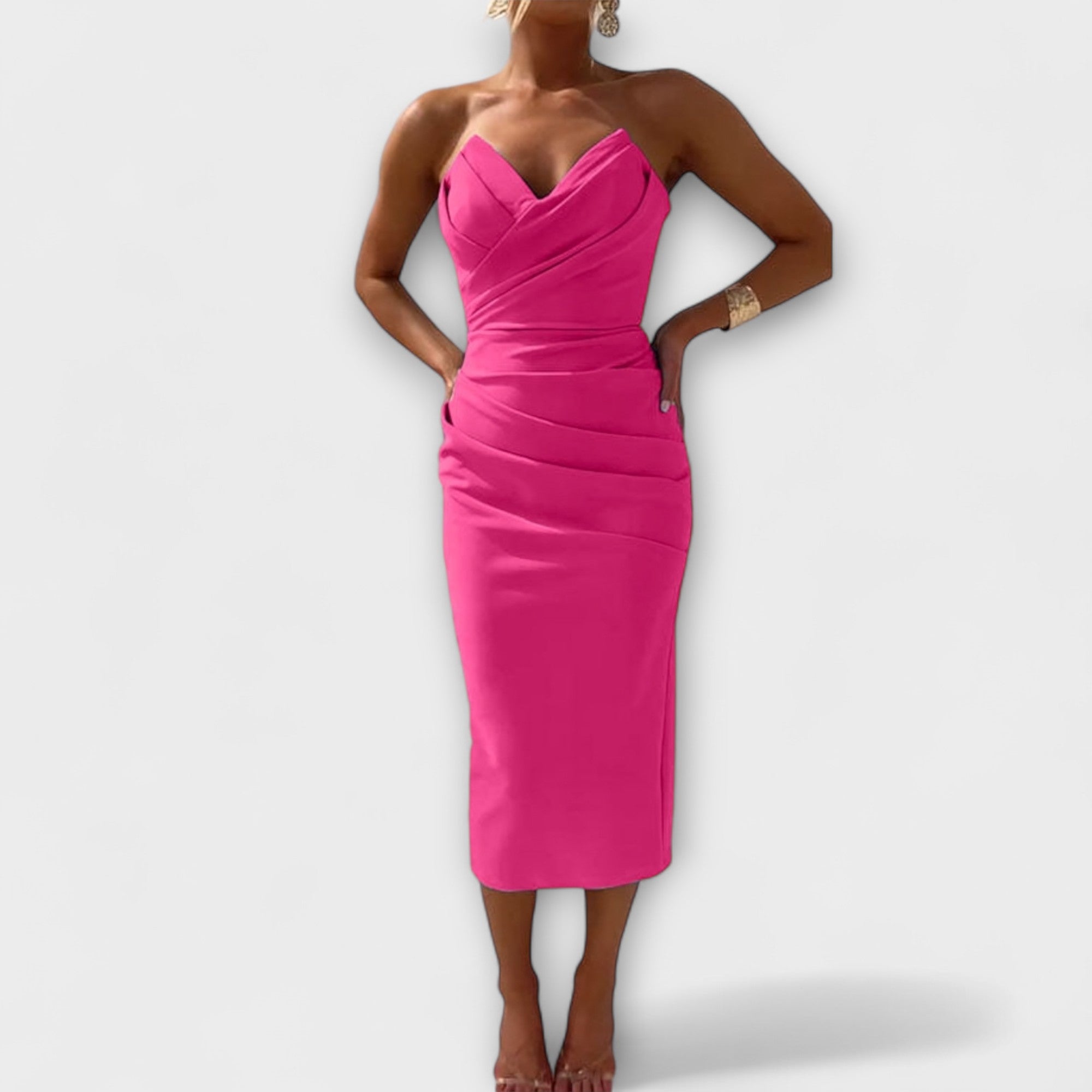 Amara™ | Elegant Strapless Dress