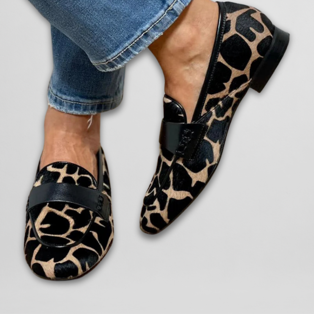 Amara™ - Animal print loafers