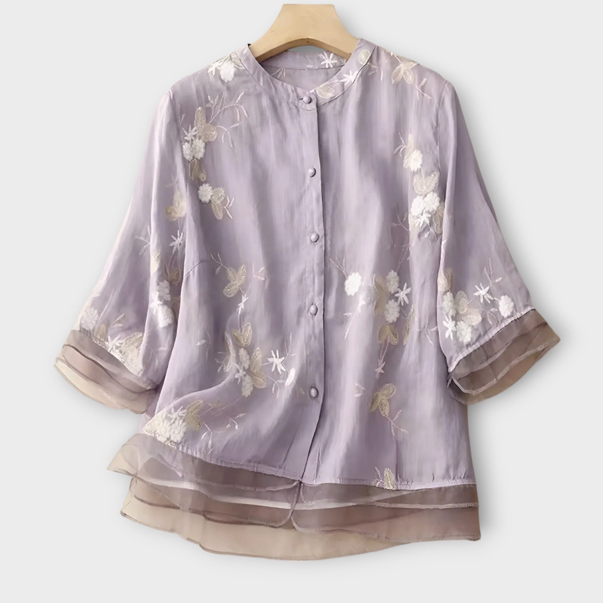 Amara™ | Cotton & Linen Blouse