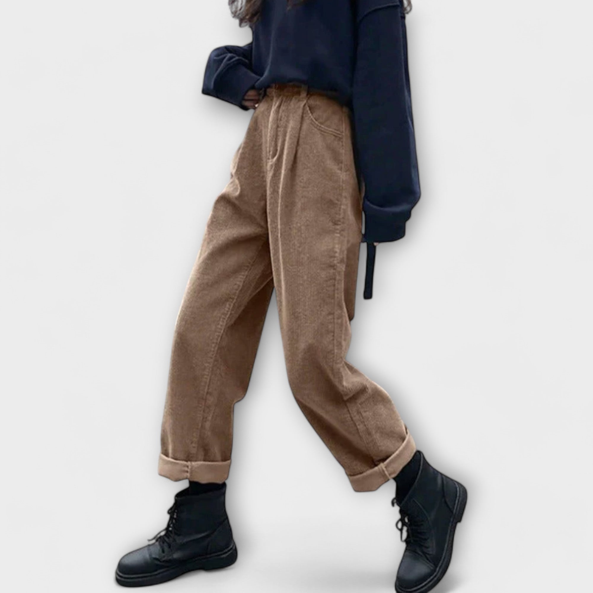 Amara™ | Loose Corduroy Trousers