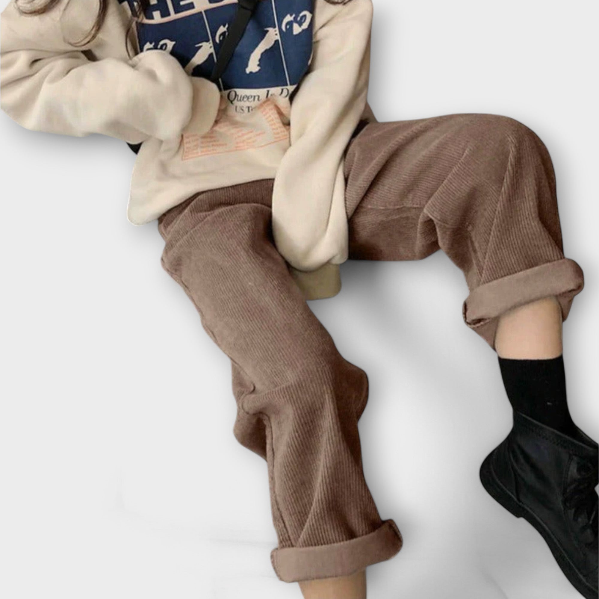 Amara™ | Loose Corduroy Trousers