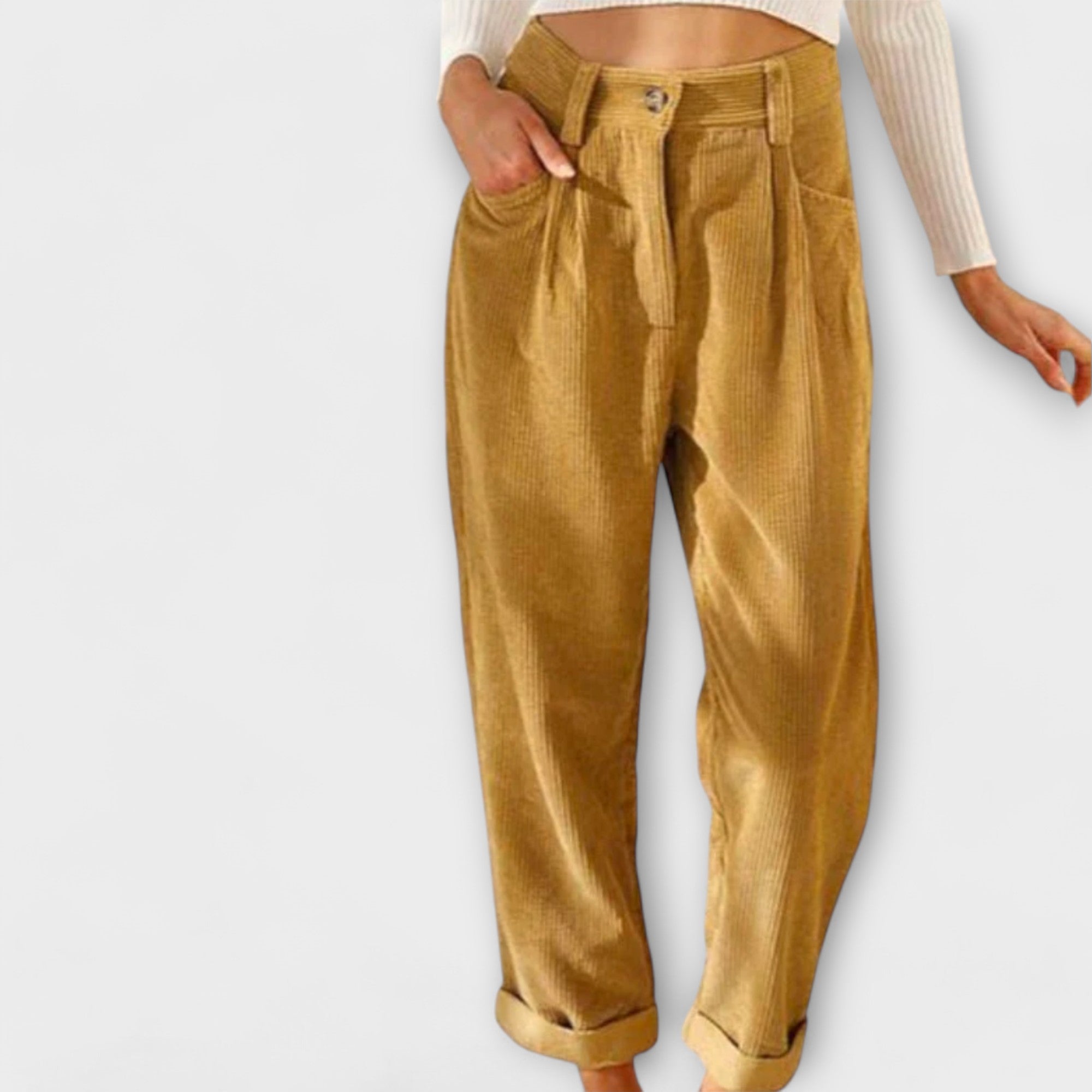 Amara™ | Loose Corduroy Trousers