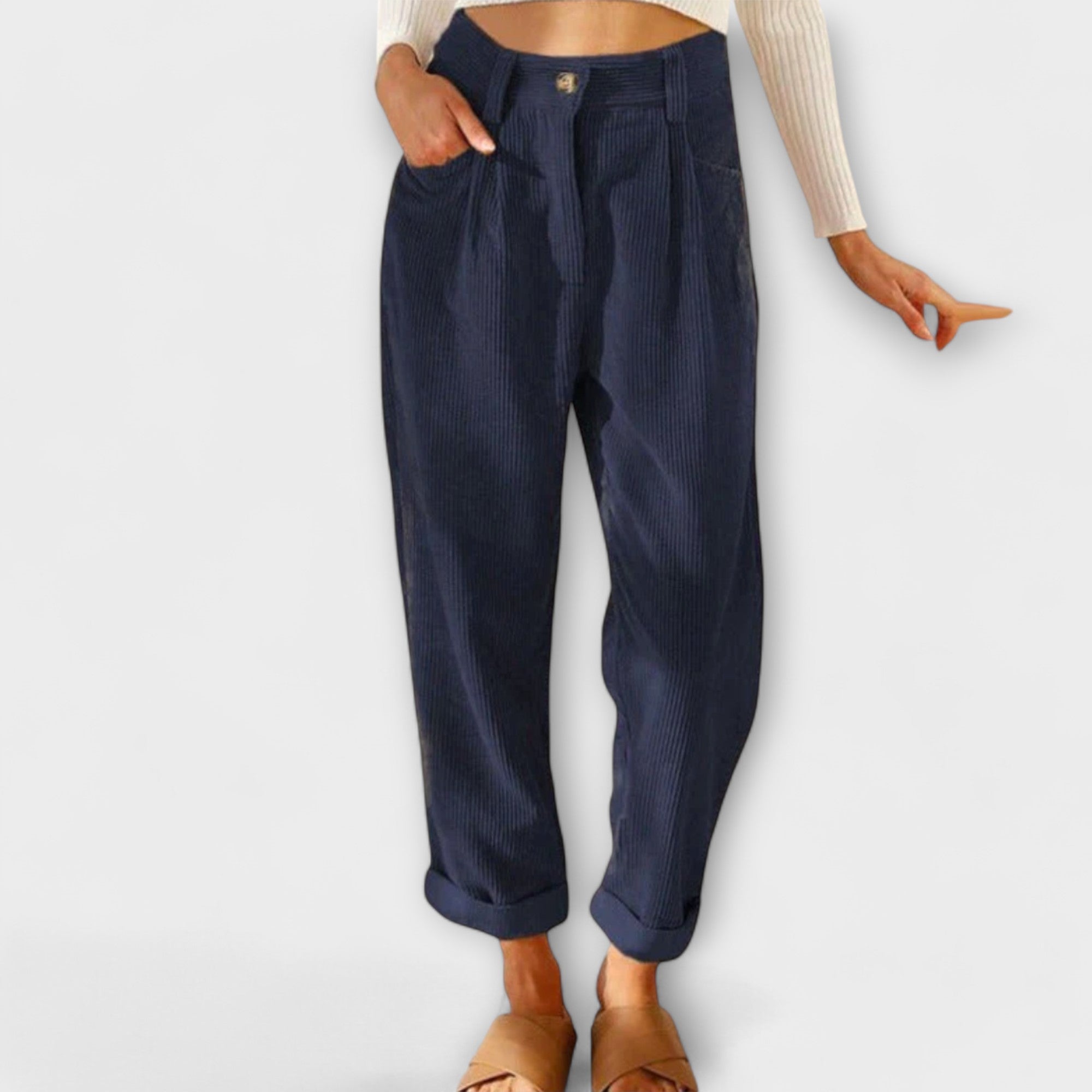 Amara™ | Loose Corduroy Trousers