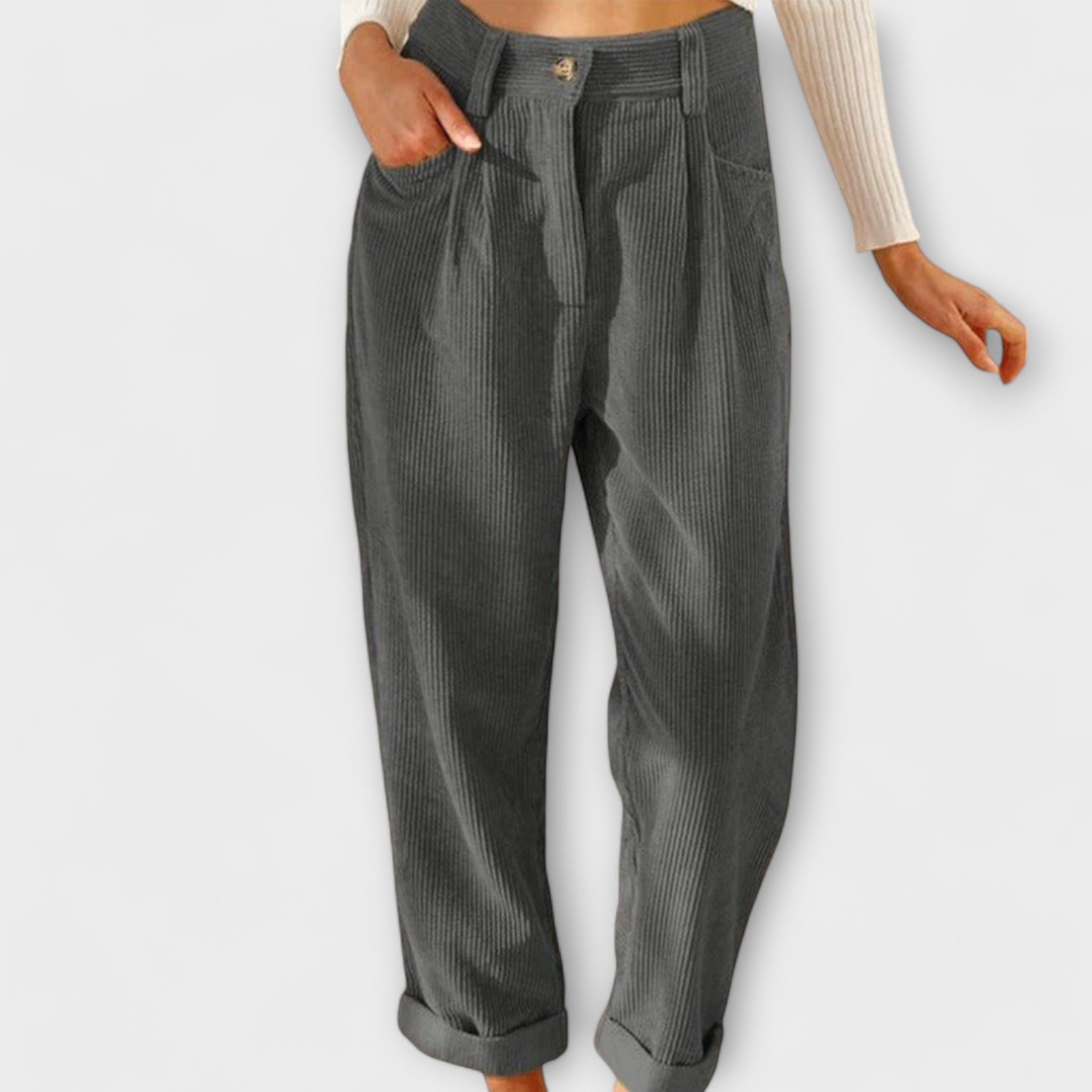 Amara™ | Loose Corduroy Trousers