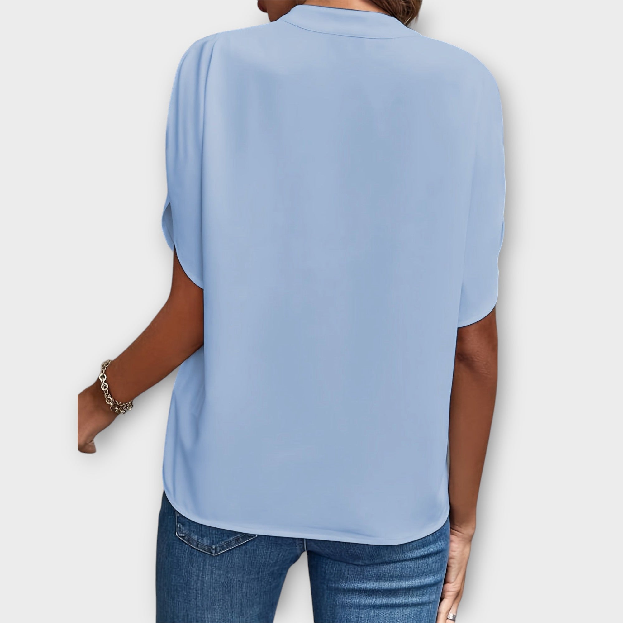 Amara™ | Chic V-Neck Blouse