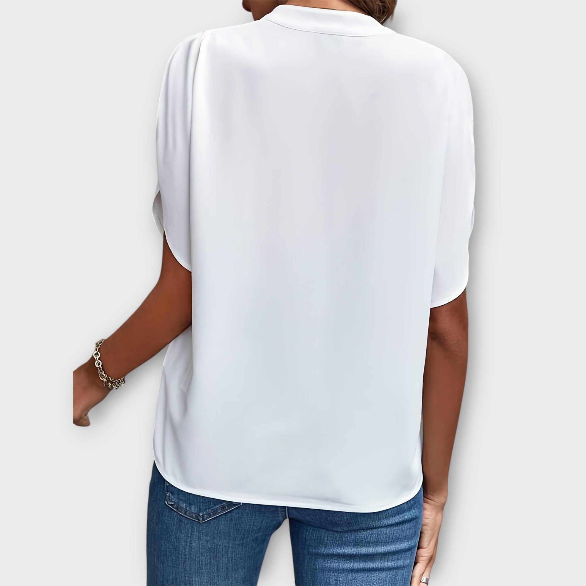Amara™ | Chic V-Neck Blouse
