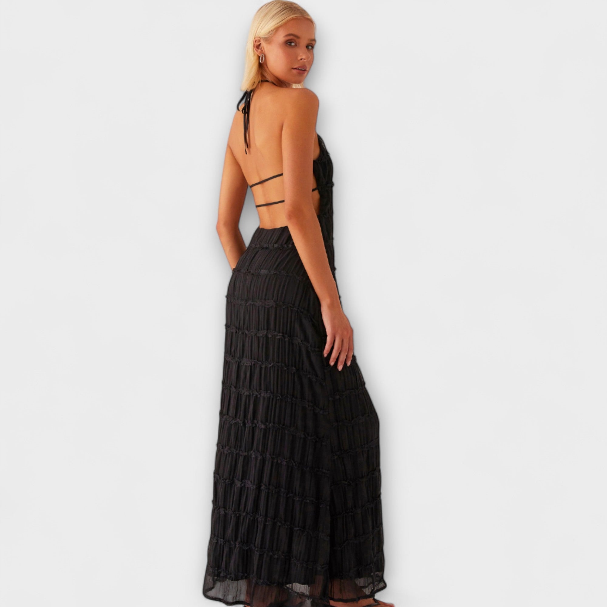 Amara™ | Halterneck Long Dress