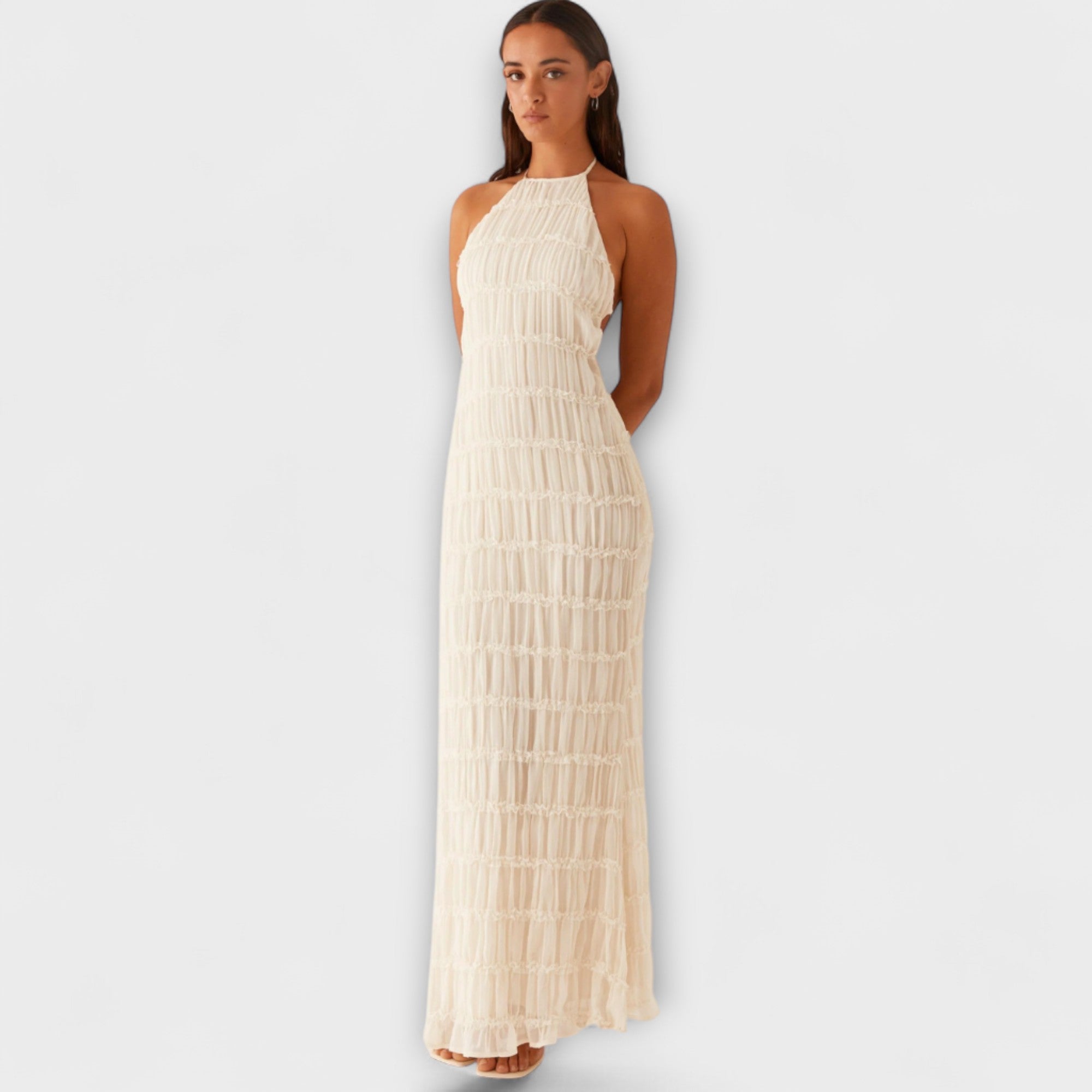 Amara™ | Halterneck Long Dress