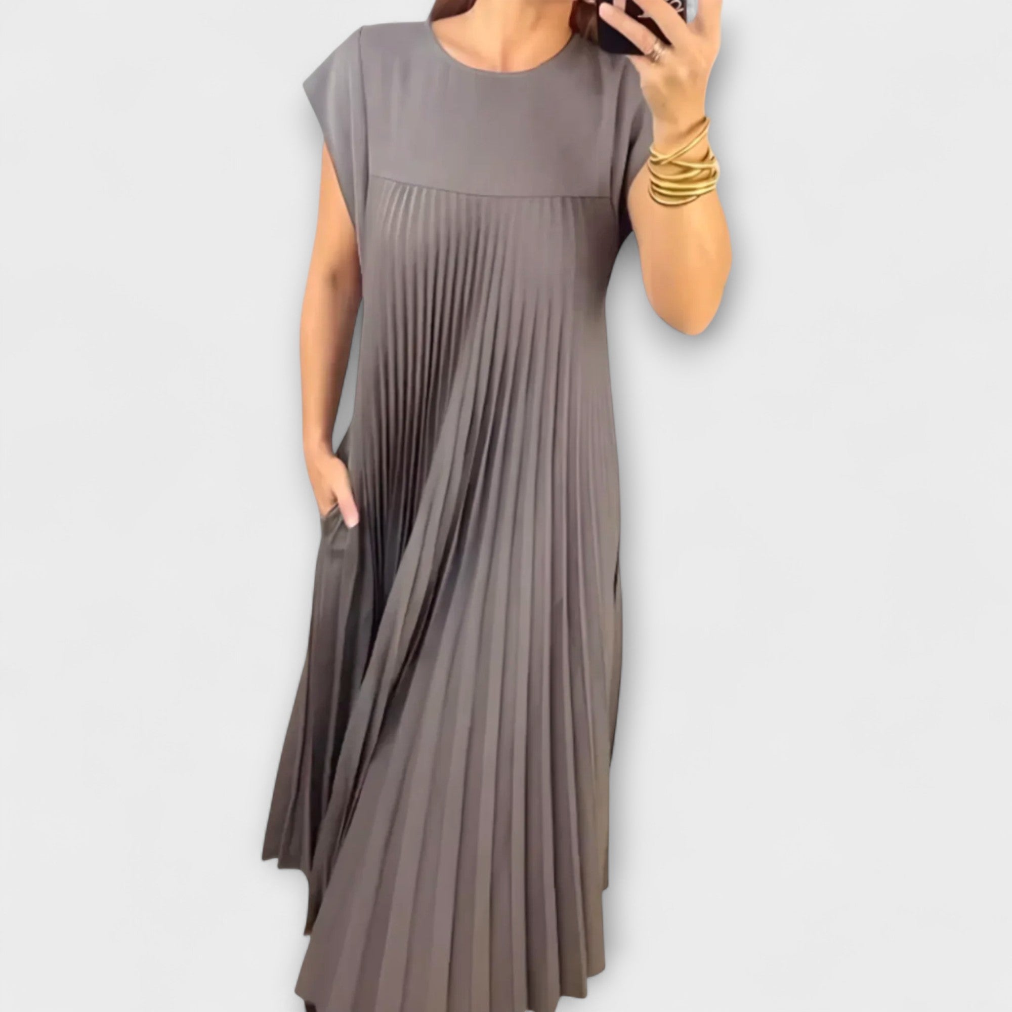 Amara™ | Elegant Pleated Dress