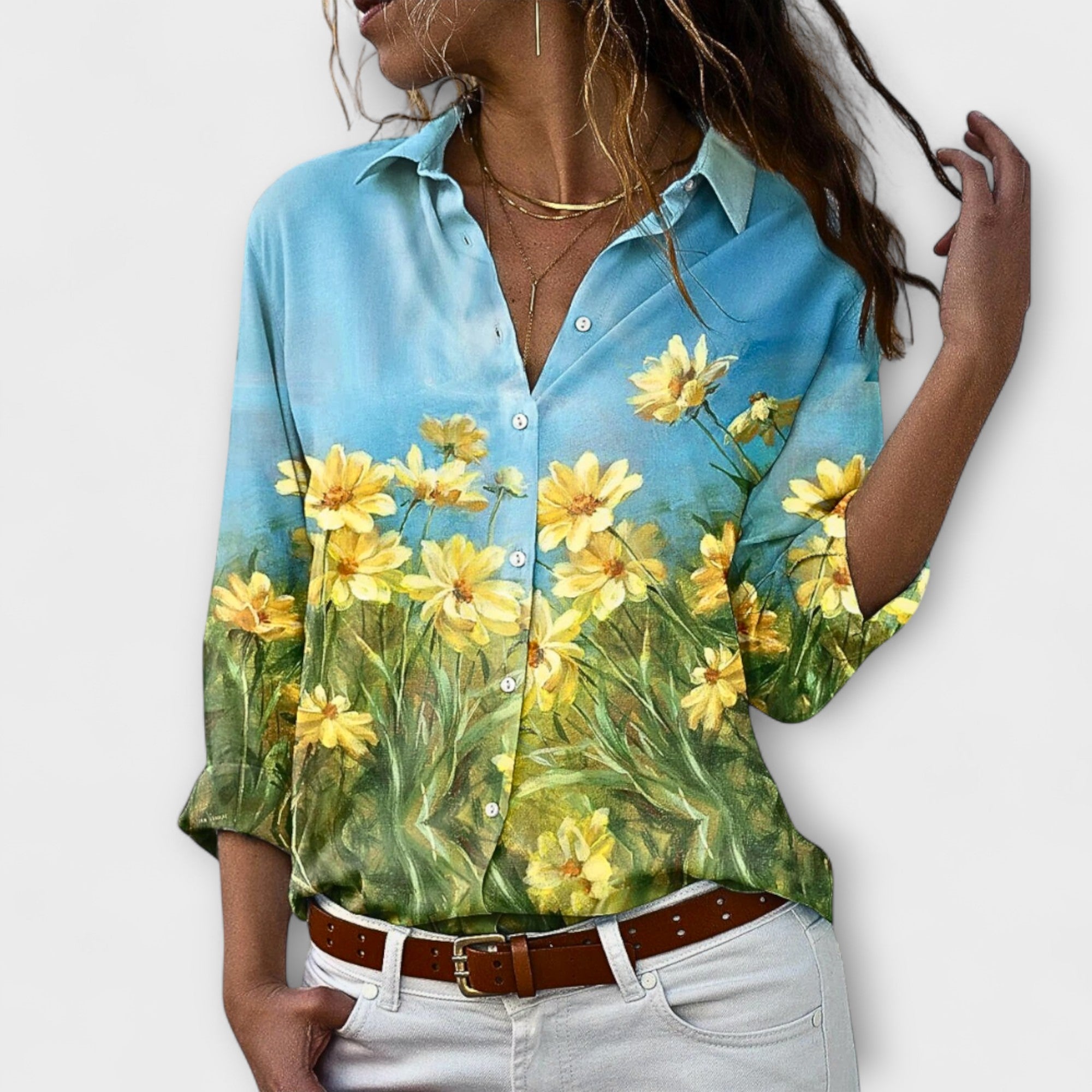 Amara™ | Classic Paisley Blouse