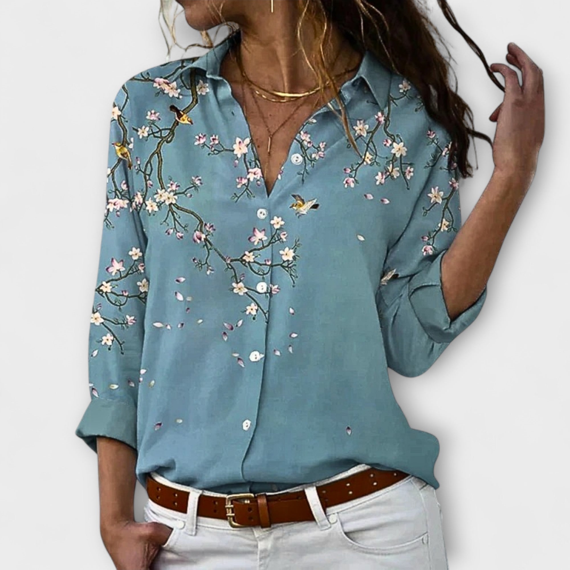Amara™ | Classic Paisley Blouse