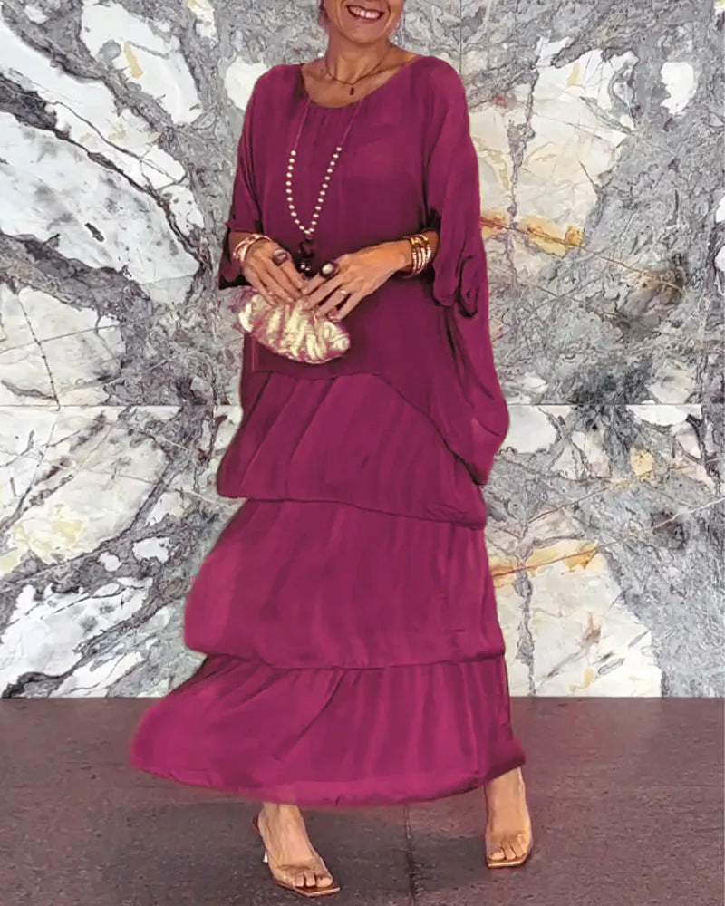 Amara™ | Elegant chiffongklänning i boho-stil