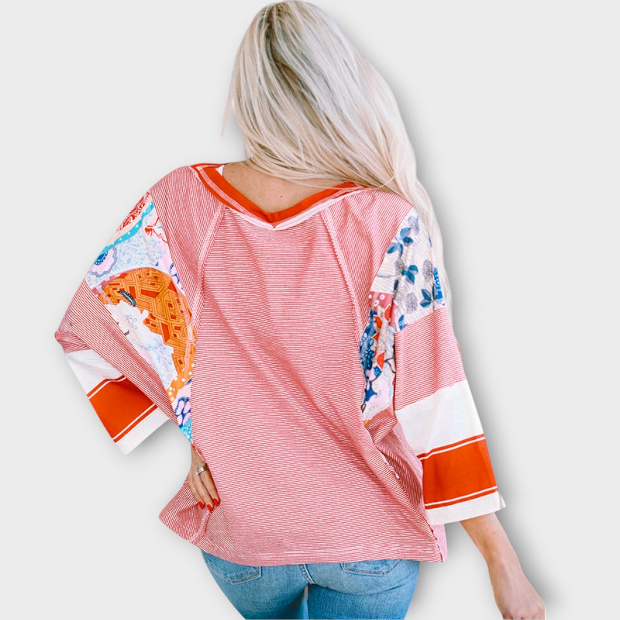 Amara™ | Floral Patchwork Blouse