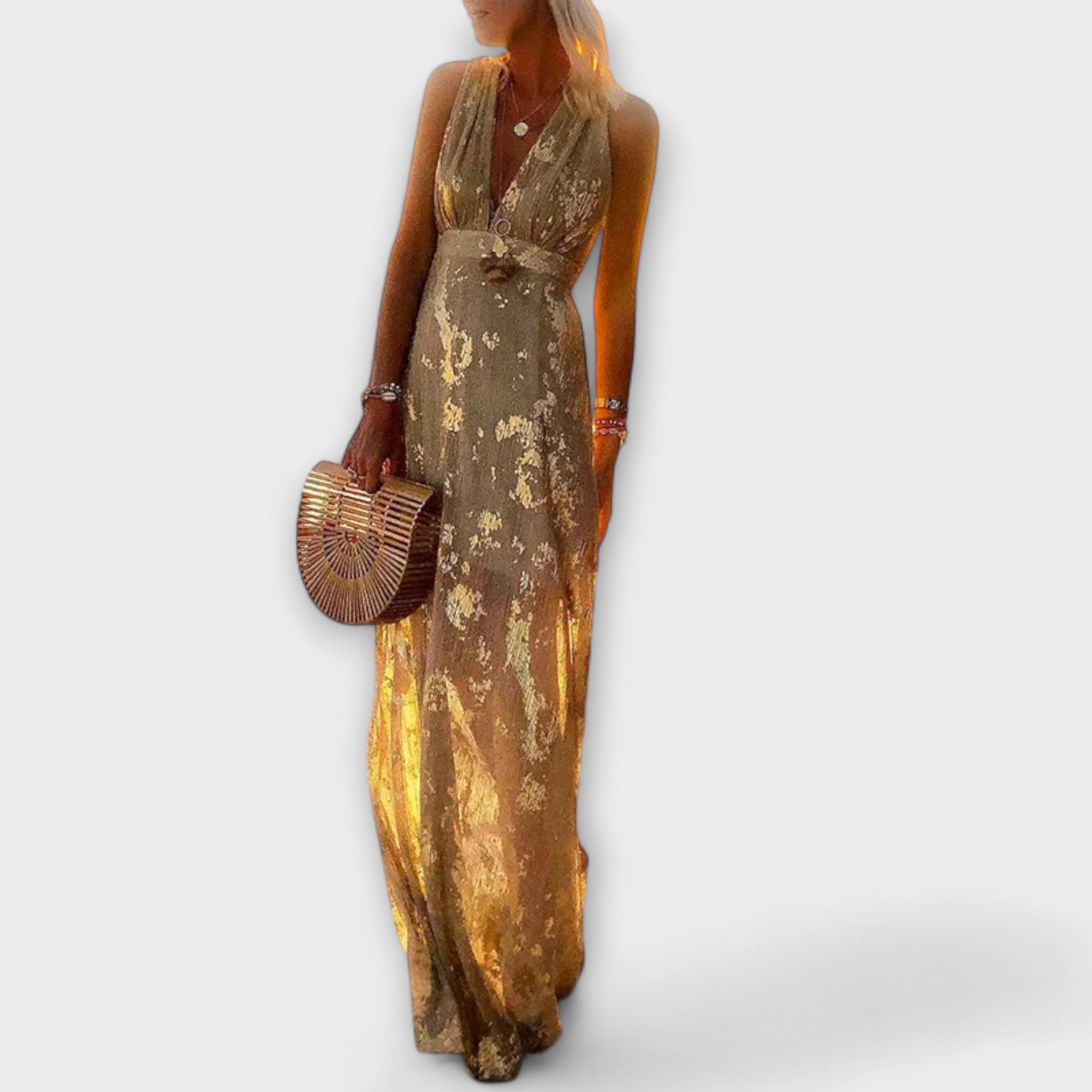 Amara™ | V-Neck Sequin Dress