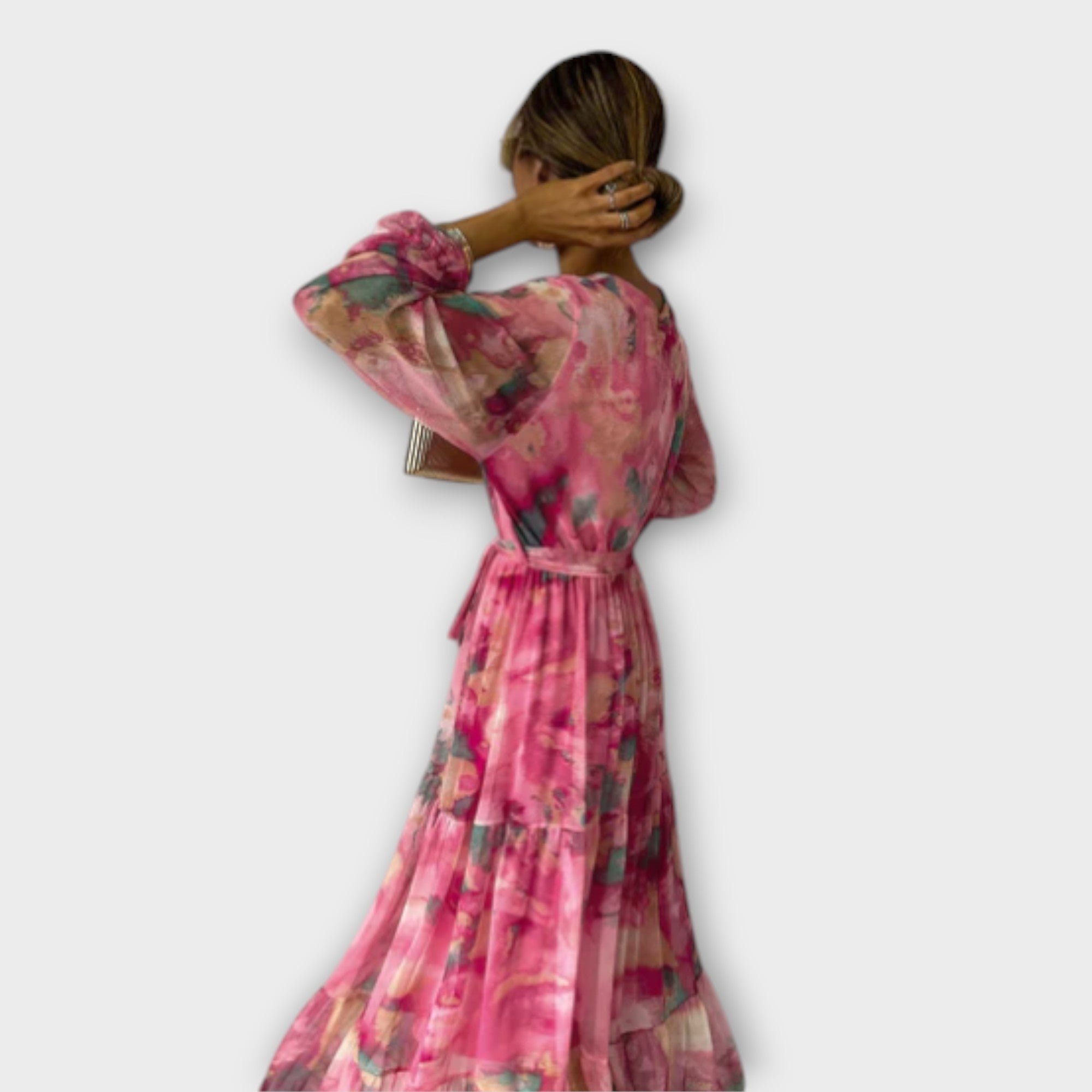 Amara™ | Aquarelle Dream Maxi Dress