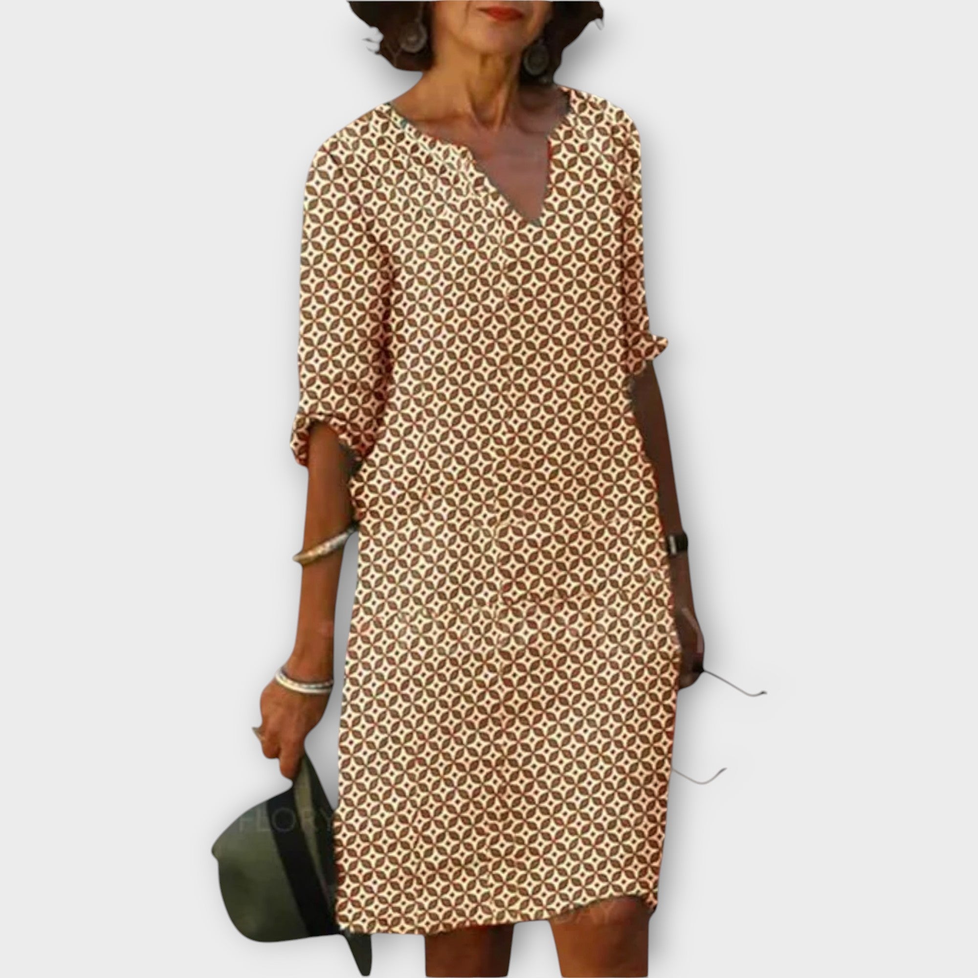 Amara™ | Patterned Casual Dress