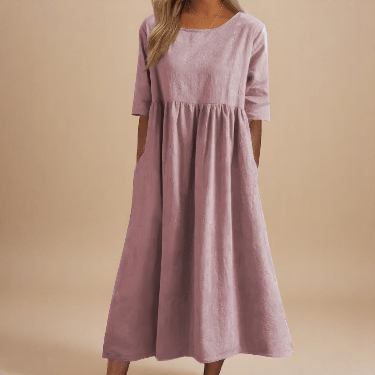 Amara™ | Soft Cotton Pocket Dress