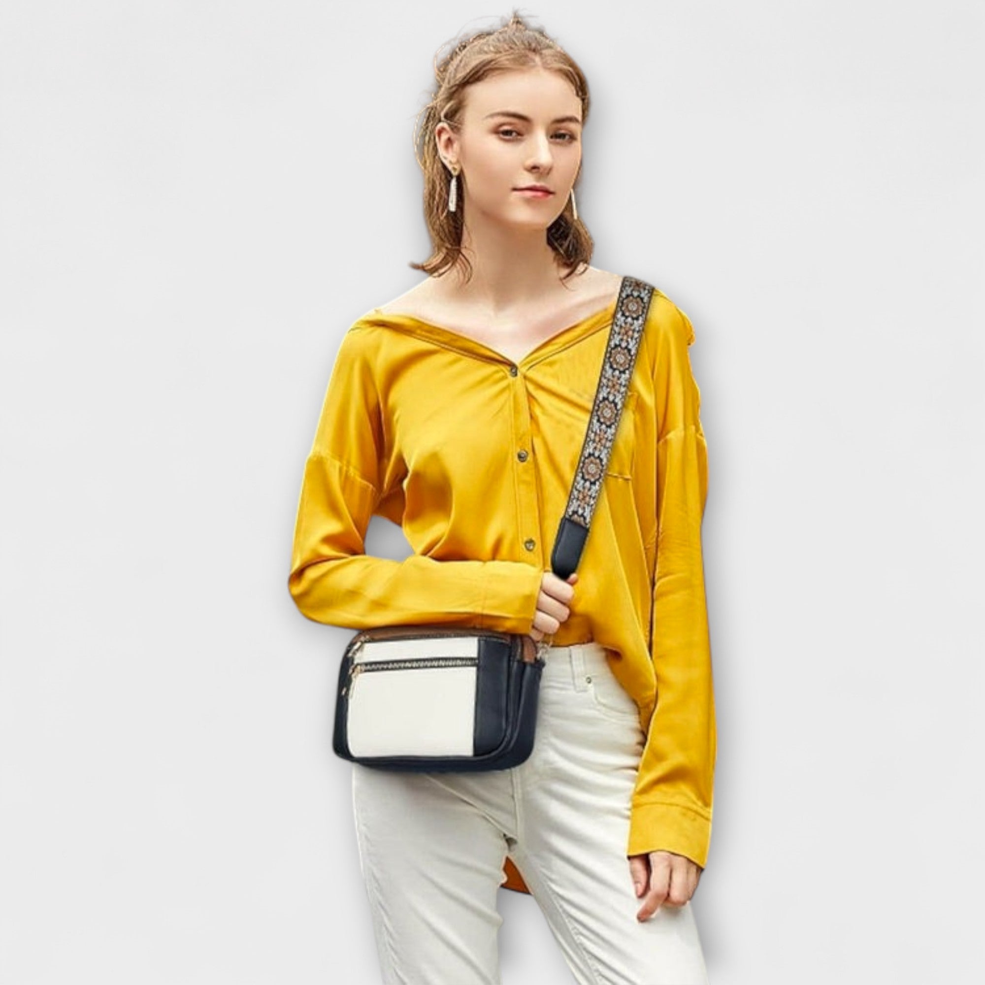 Amara™ - Elegant Läderaxelväska