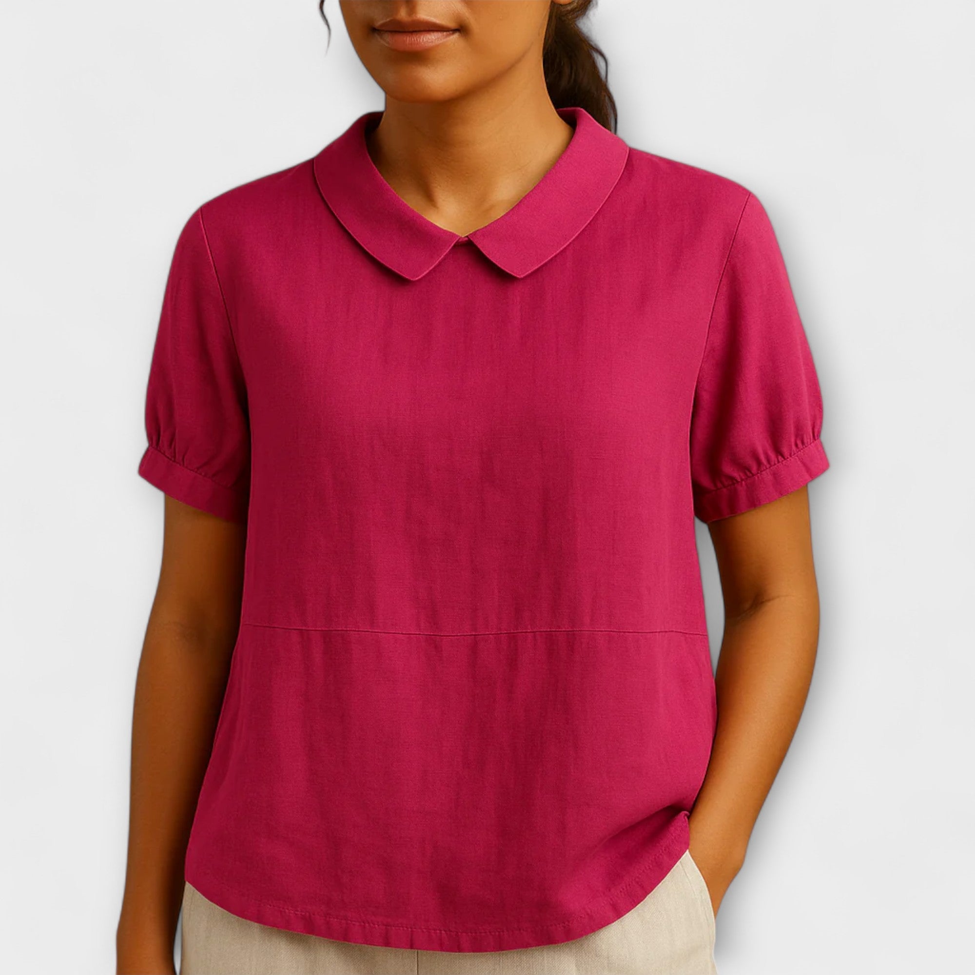 Amara™ | Light Linen Blouse