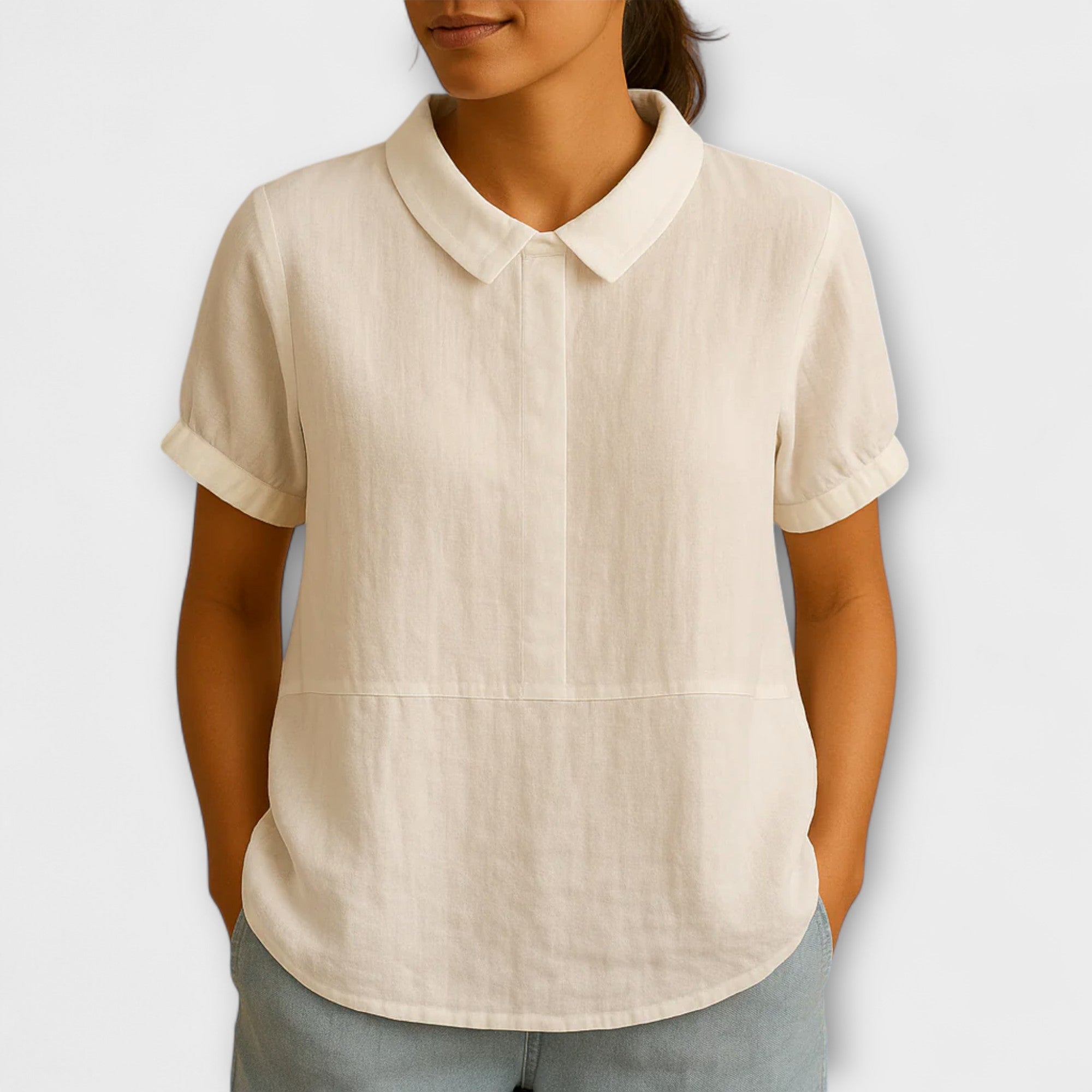 Amara™ | Light Linen Blouse