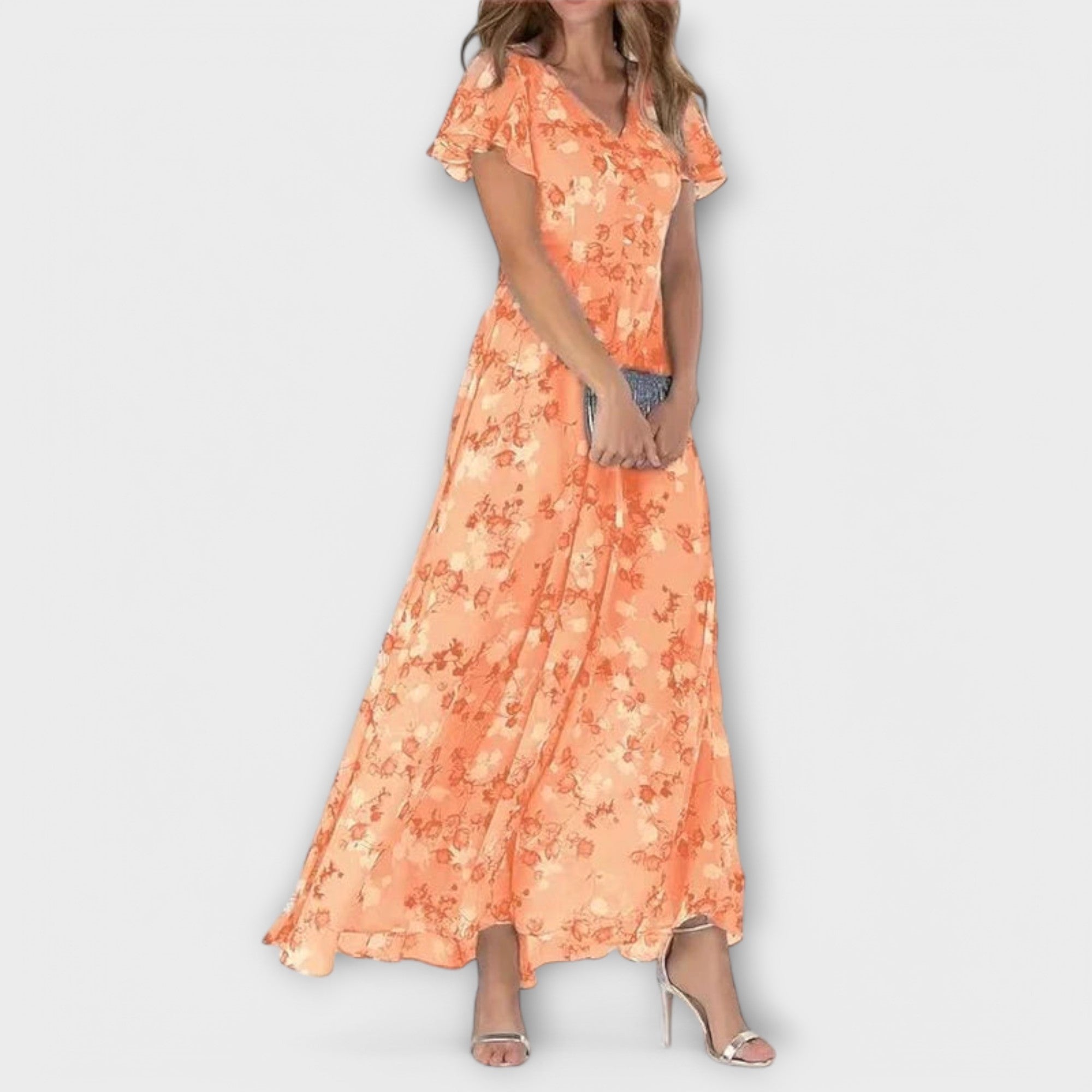 Amara™ | Floral Chiffon Dress