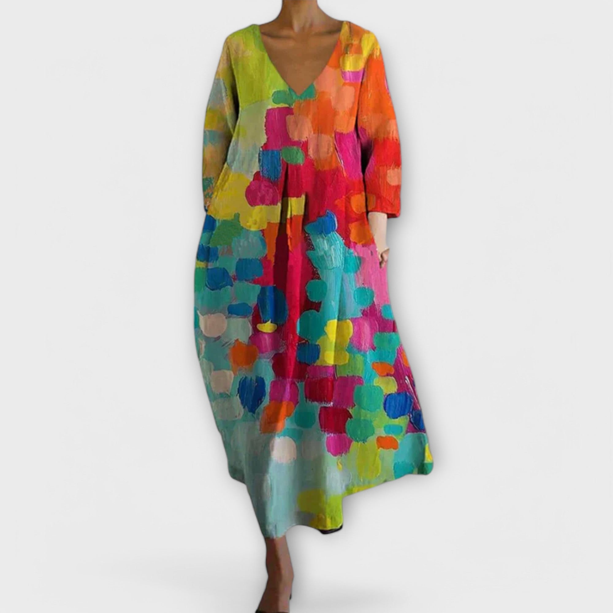 Amara™ | Colorful Bohemian Maxi Dress