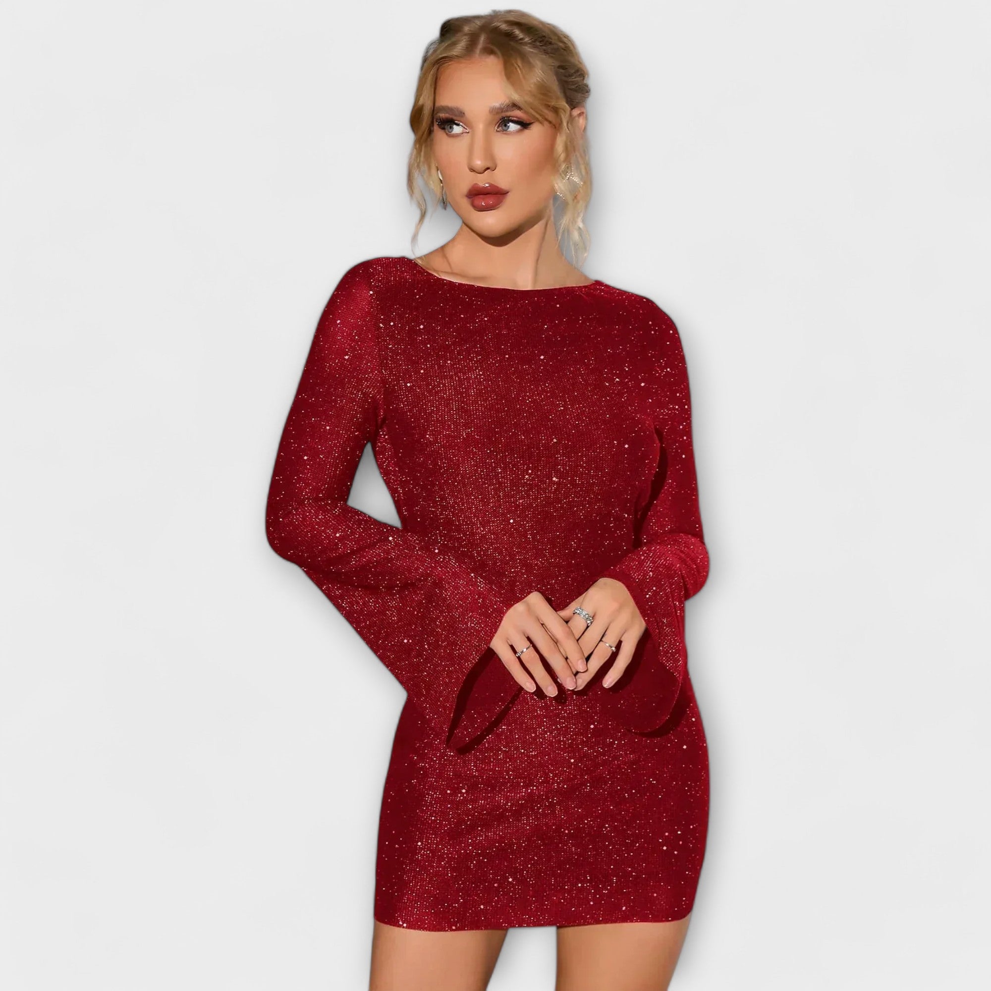 Amara™ | Sequin Backless Elegant Dress