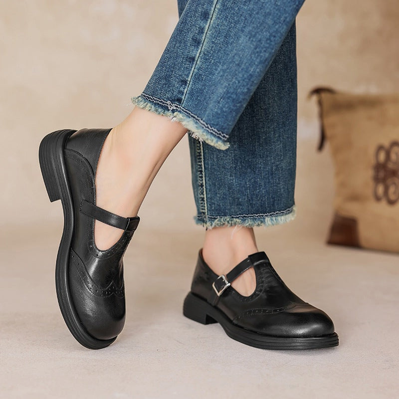 Amara™ | Eleganta Mary Janes i läder