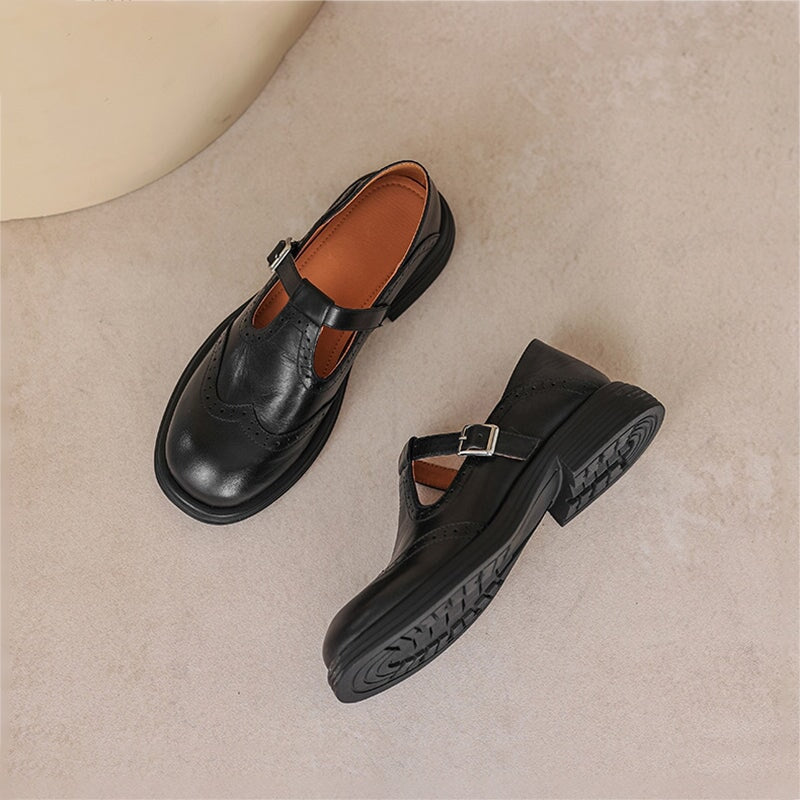 Amara™ | Eleganta Mary Janes i läder