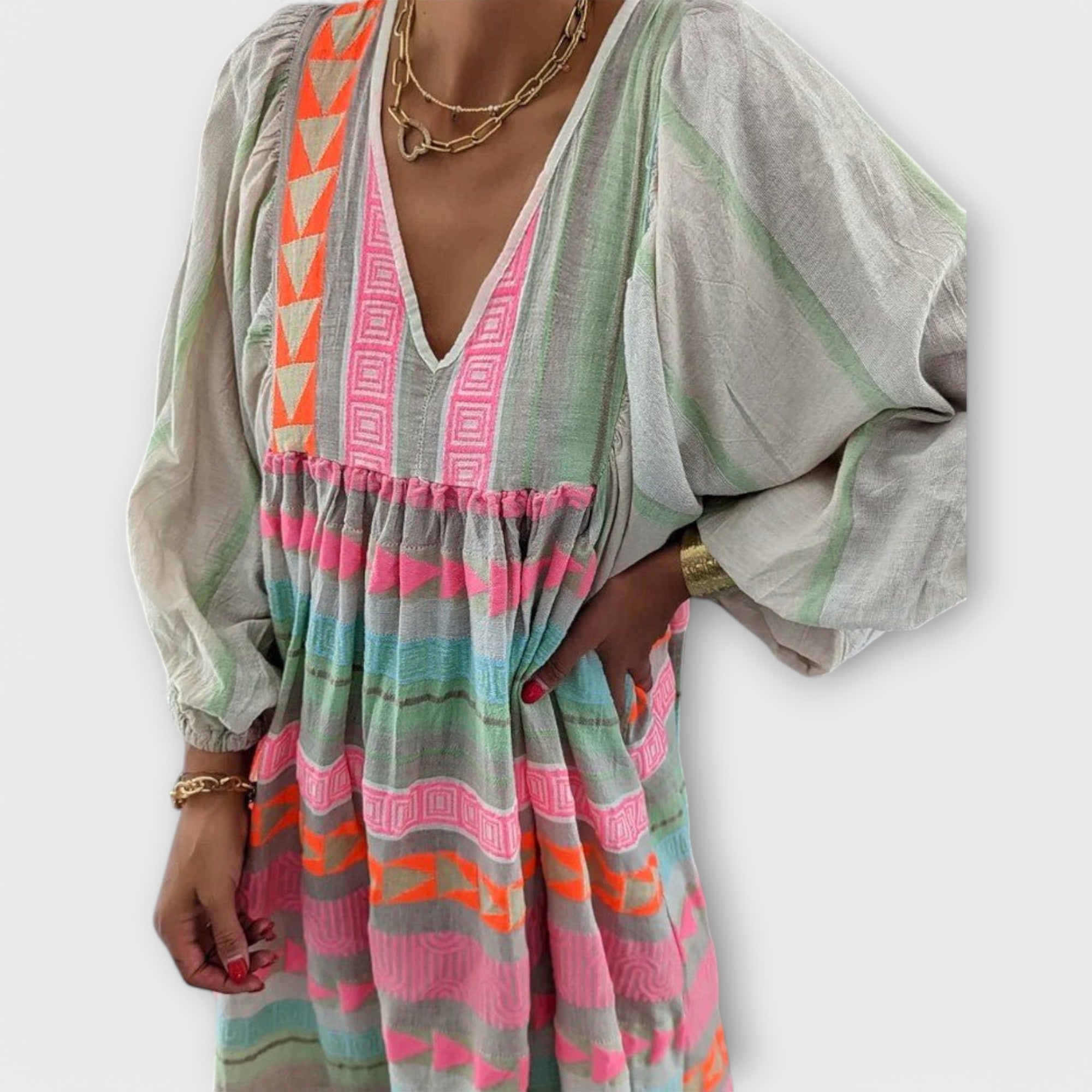 Amara™ | Hermine Vibrant Loose Dress