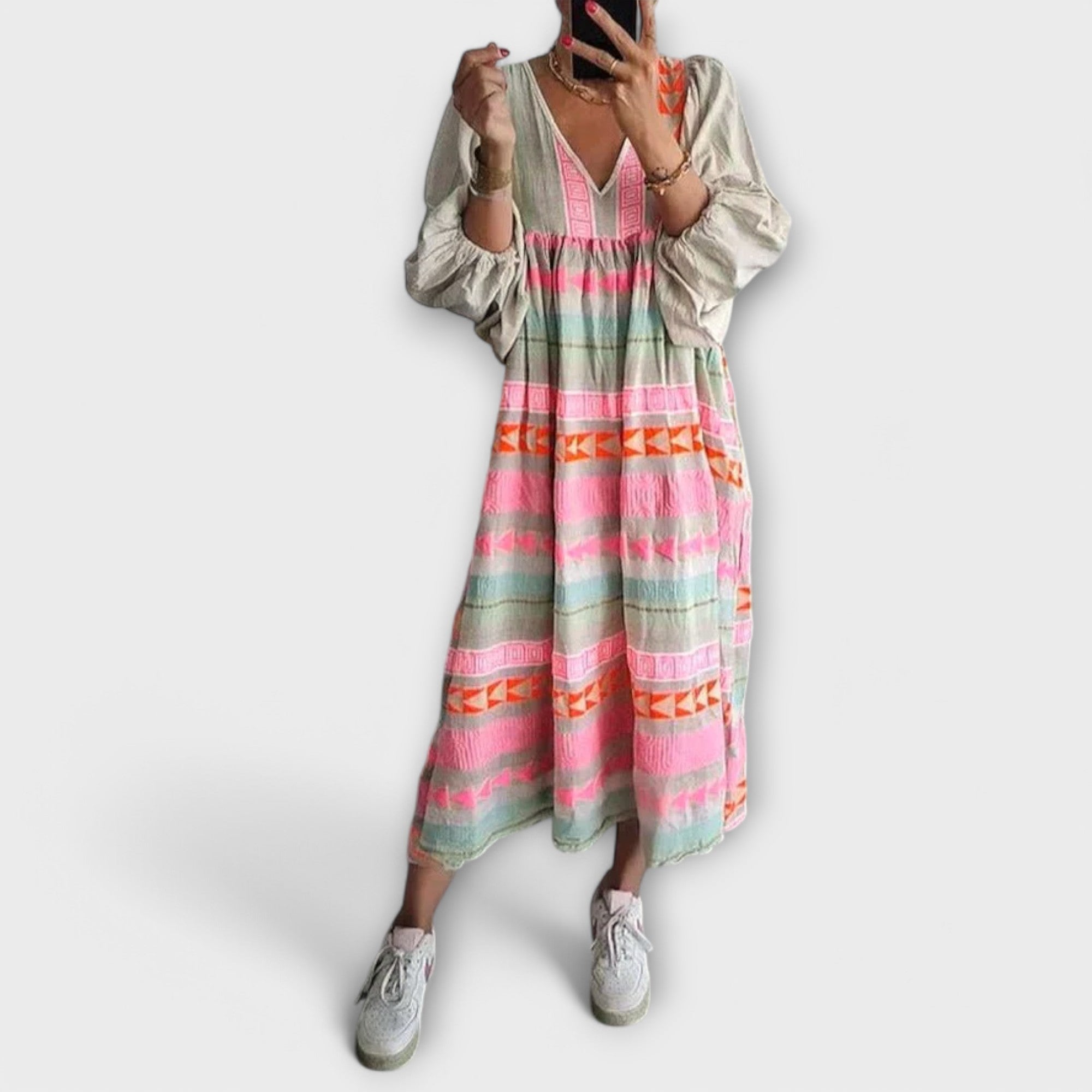 Amara™ | Hermine Vibrant Loose Dress