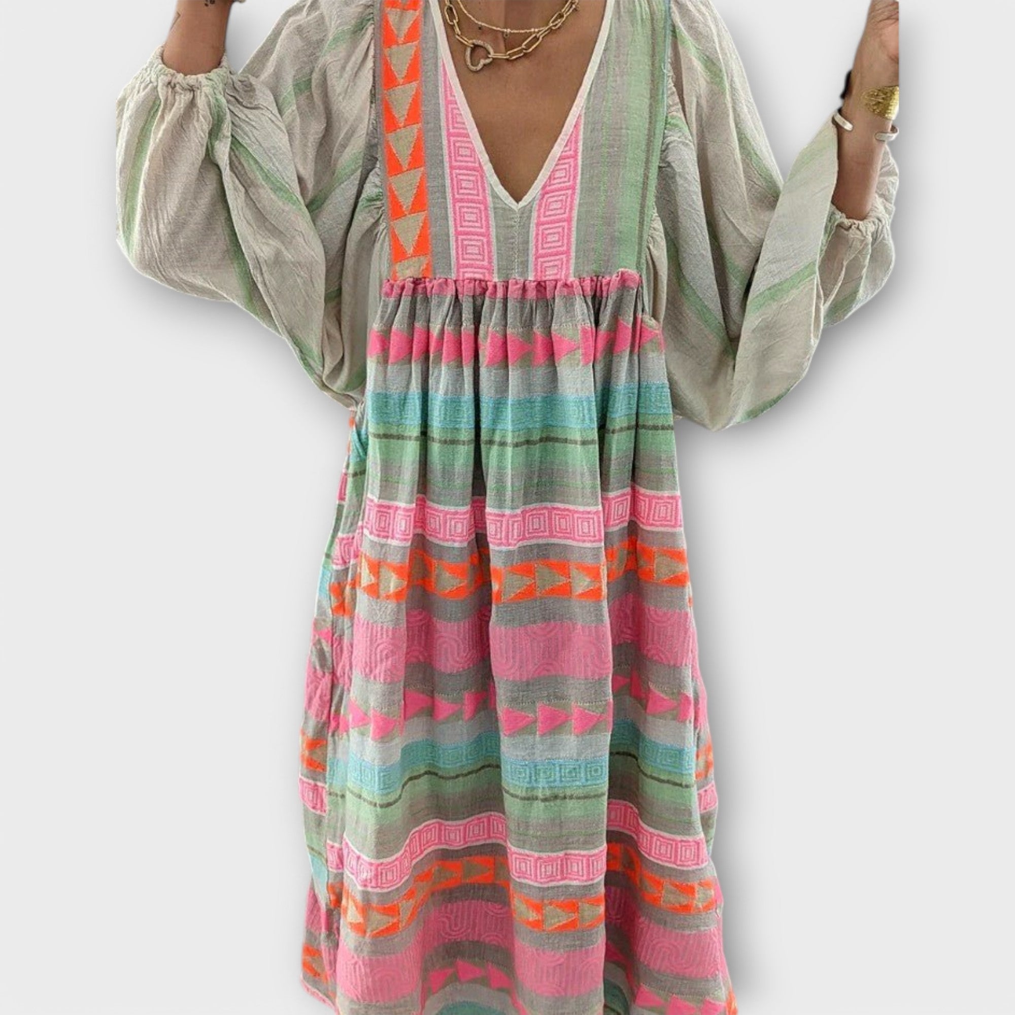 Amara™ | Hermine Vibrant Loose Dress