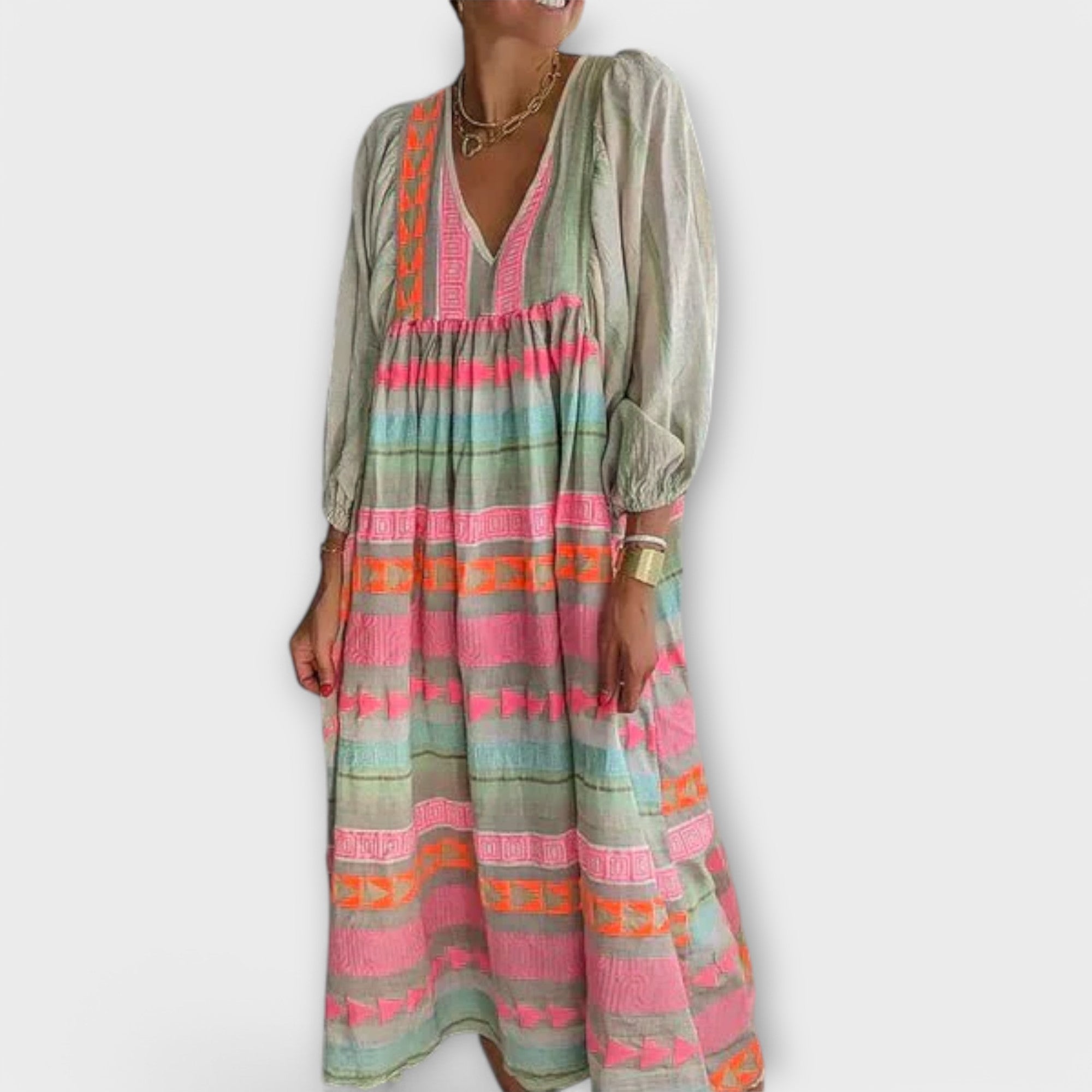 Amara™ | Hermine Vibrant Loose Dress