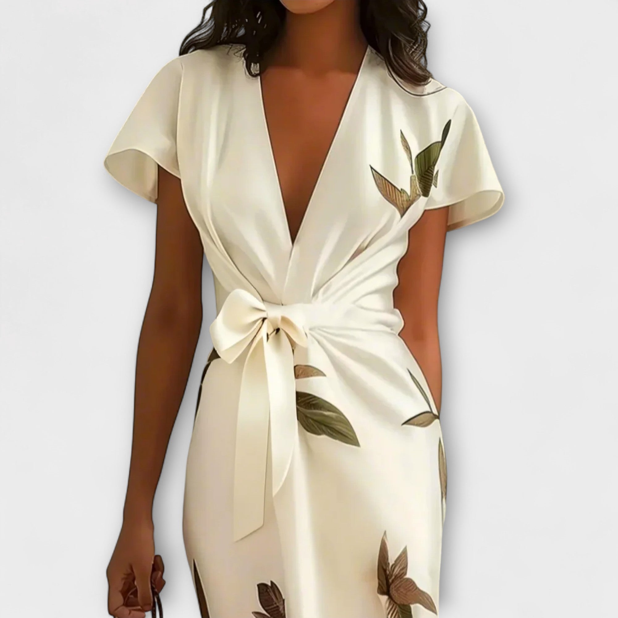 Amara™ | Satin Wrap Dress