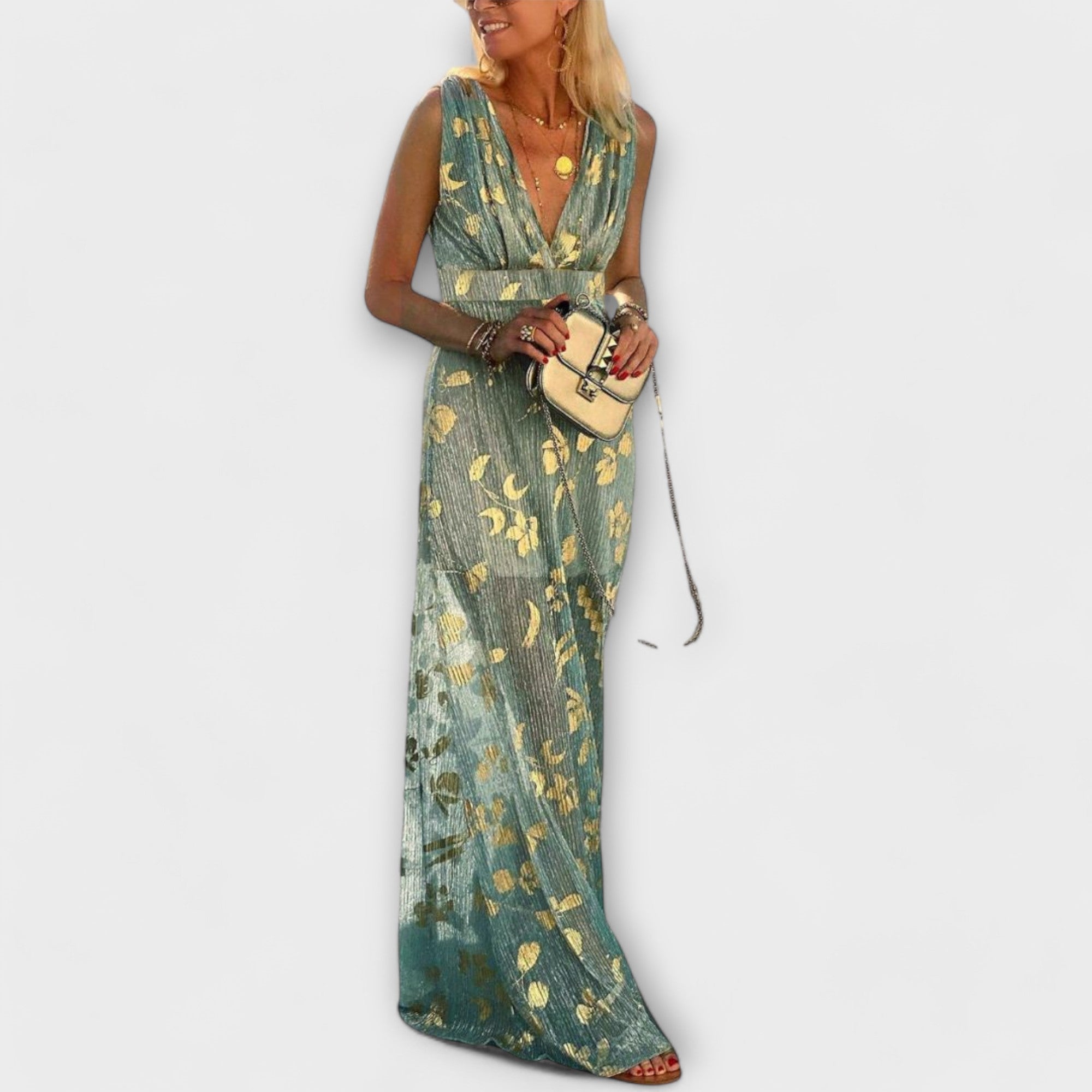 Amara™ | V-Neck Sequin Dress