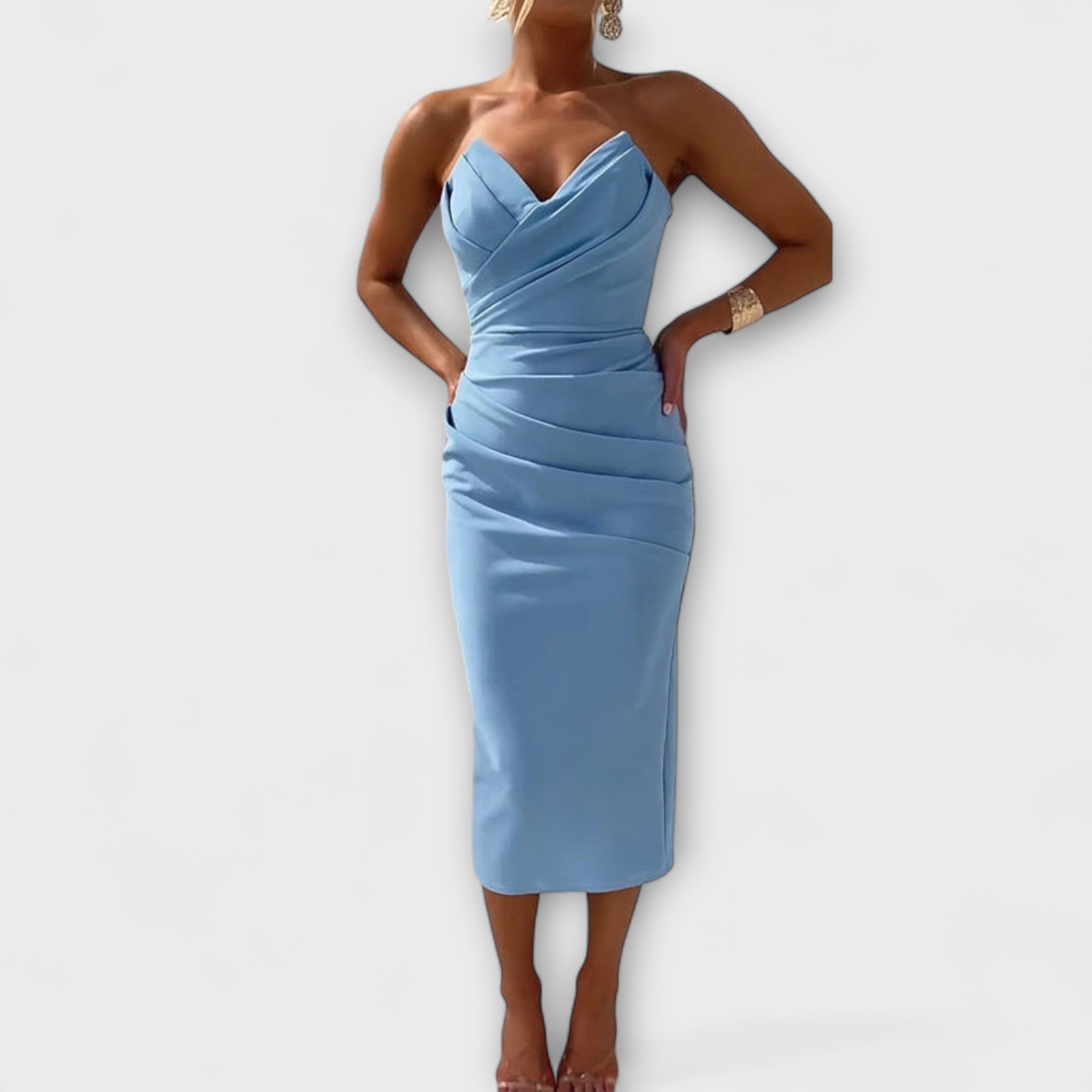 Amara™ | Elegant Strapless Dress