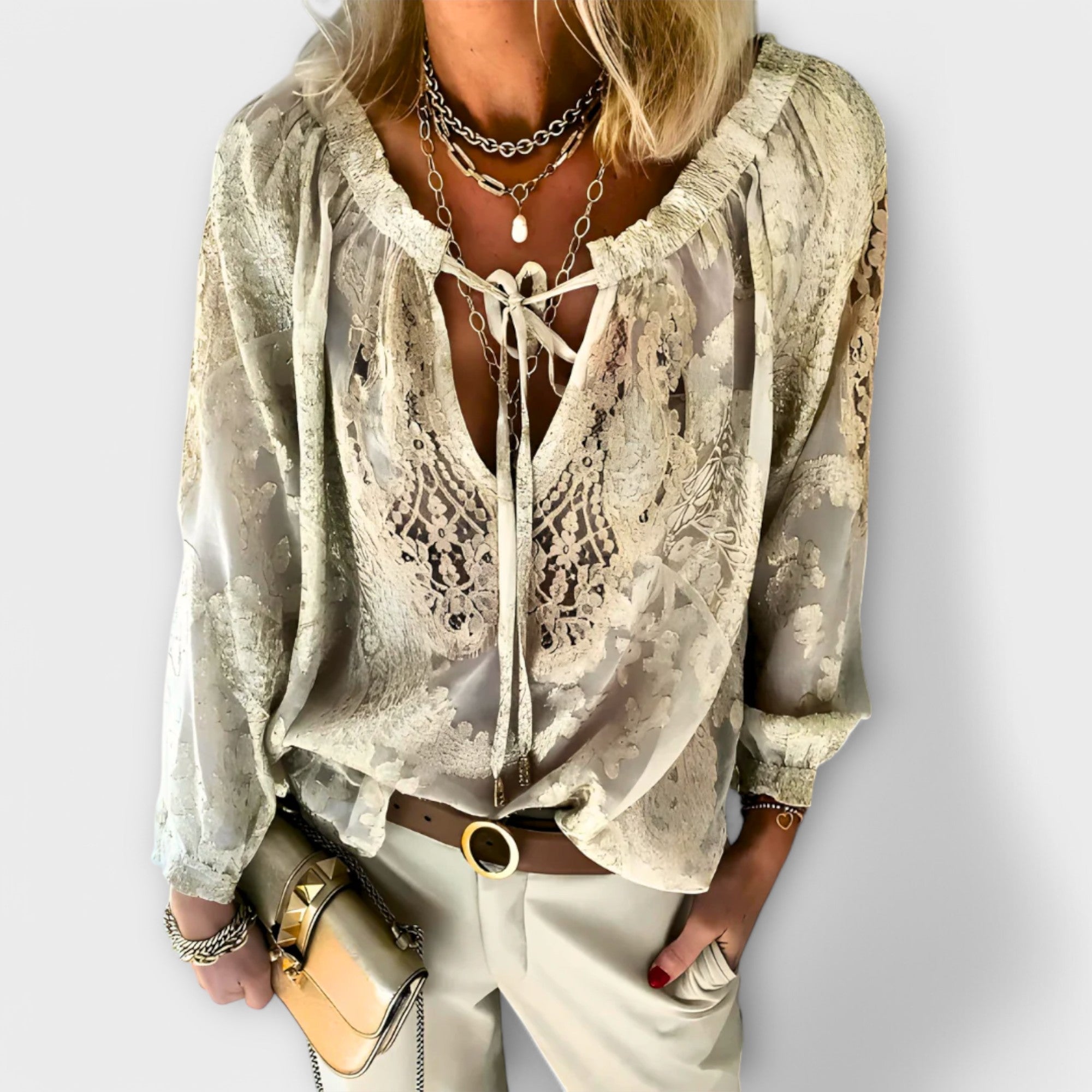 Amara™ | Bohemian Lace Blouse