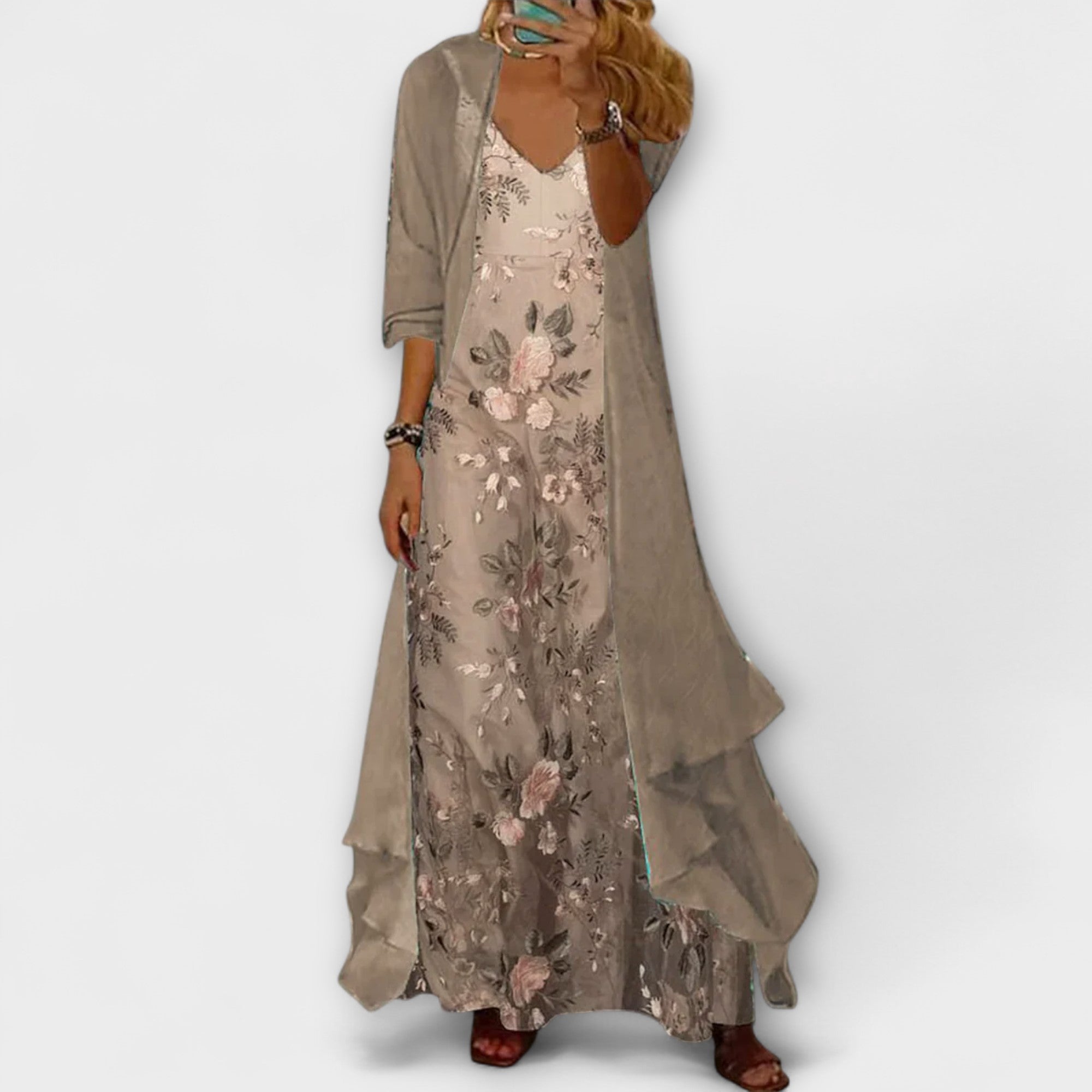 Amara™ | Maxi Dress with Jacket (2-Piece Set)