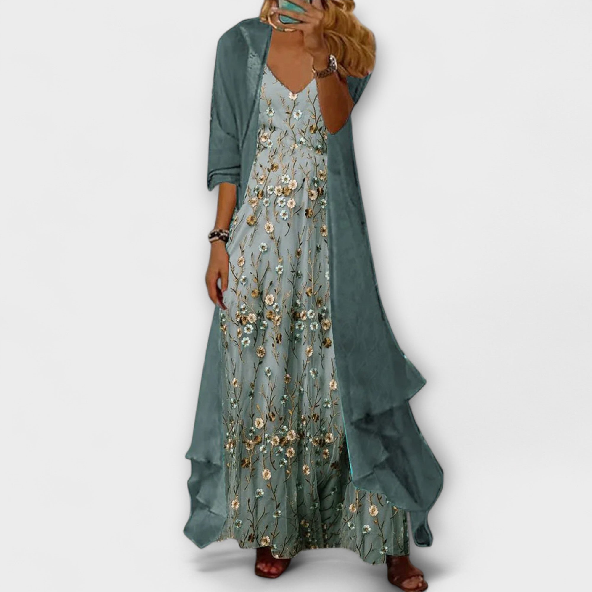 Amara™ | Maxi Dress with Jacket (2-Piece Set)