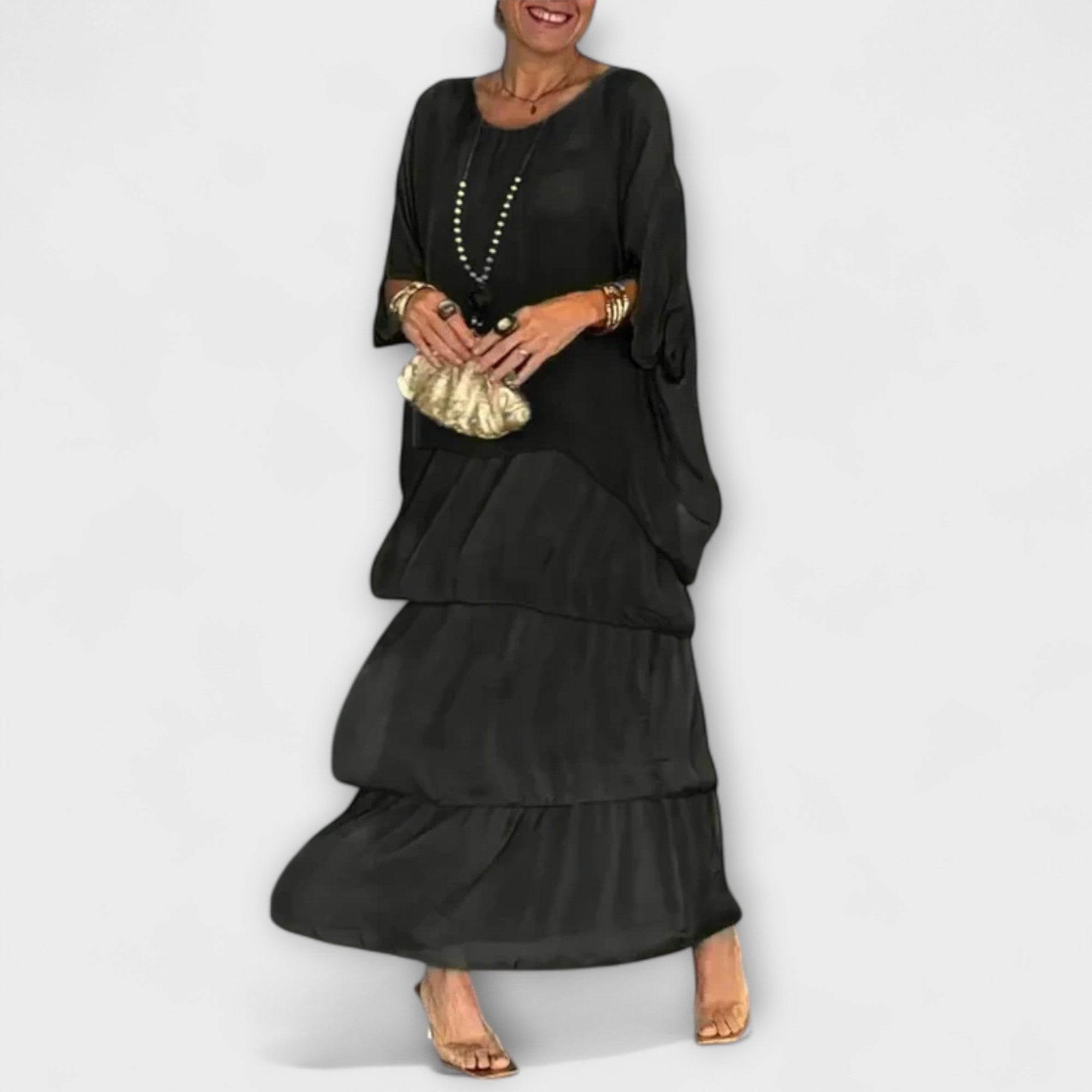 Amara™ | Elegant Chiffon Dress